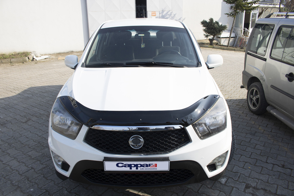 Дефлектор капота EuroCap (для Korando Sports) 2