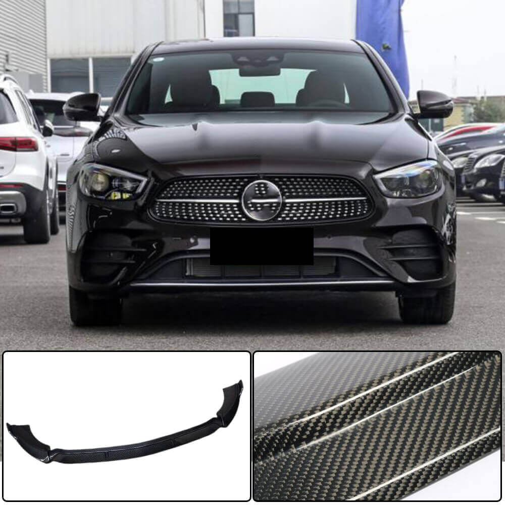 Накладка на передній бампер Lip (для AMG-Line 2020-2023, Карбон) 5
