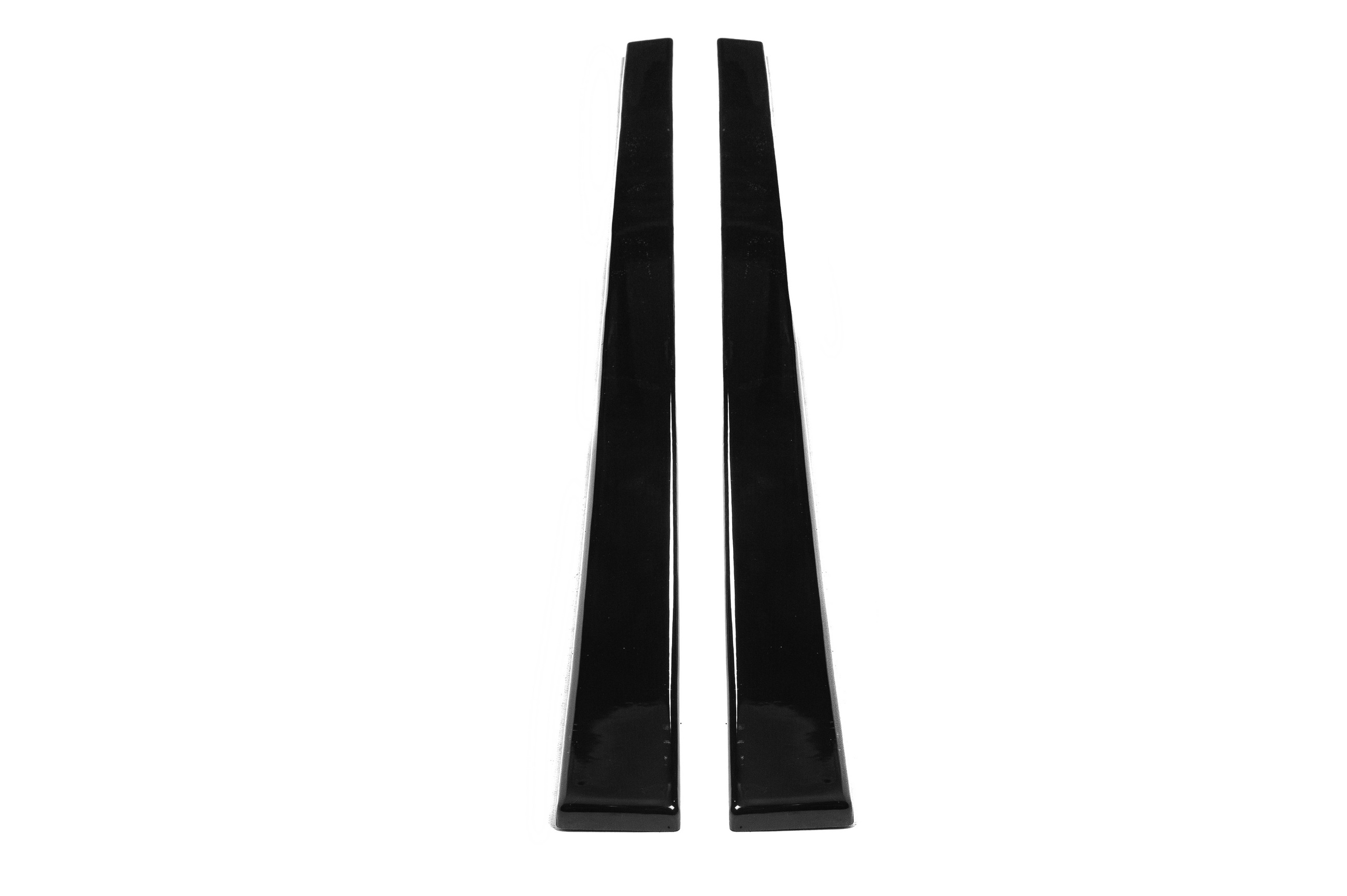 Універсальна накладки на бокові пороги Lower Lip Black (чорний глянець) 4
