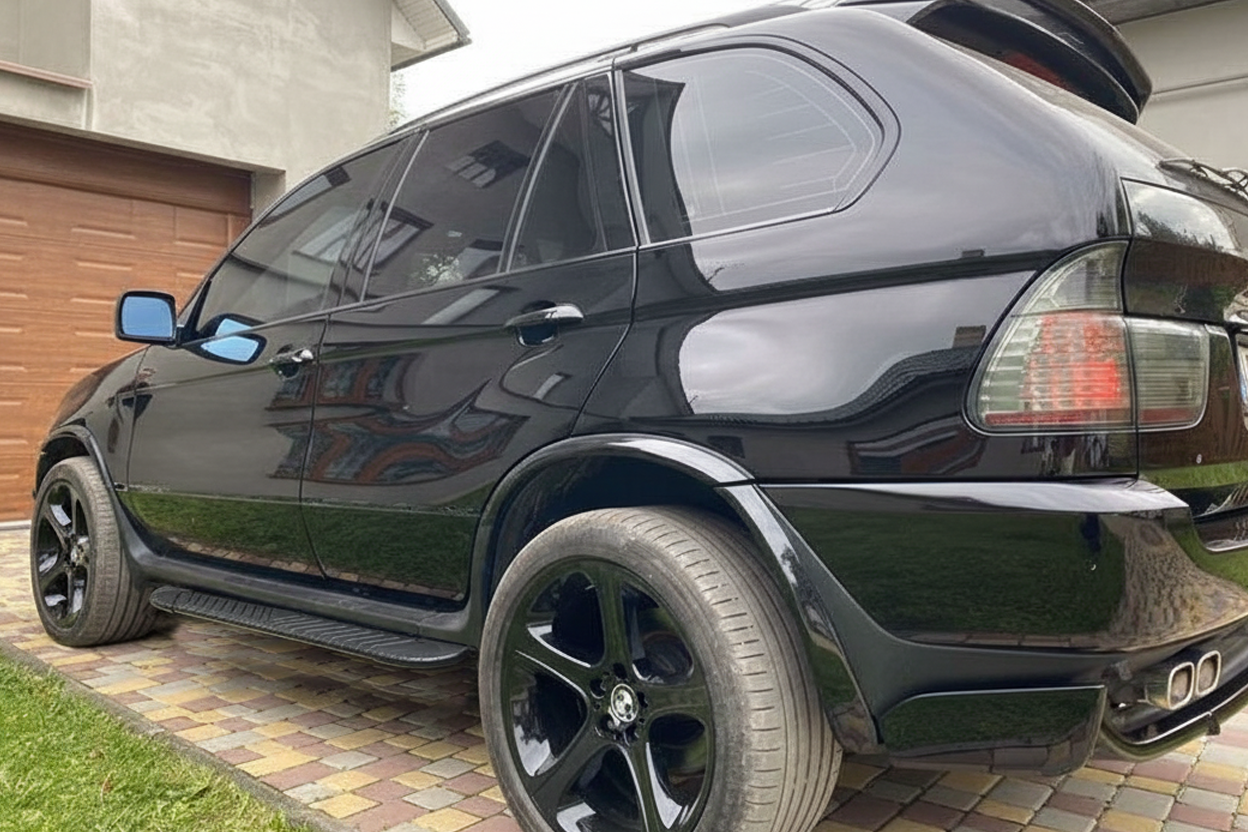 Бокові пороги Bosphorus Black (2 шт, алюм.)