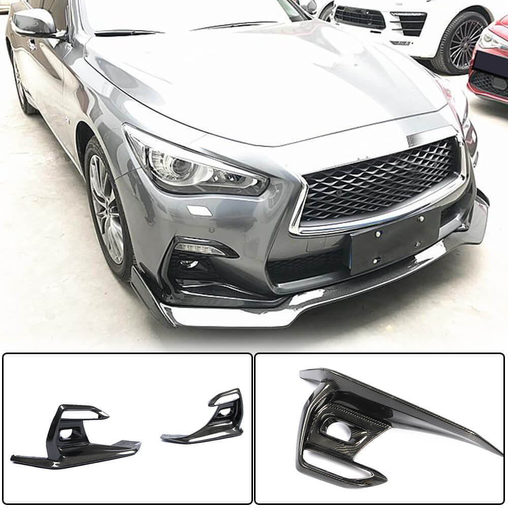 Накладки на протитуманки (для Q50 Sport 2018-2022, Карбон) 2