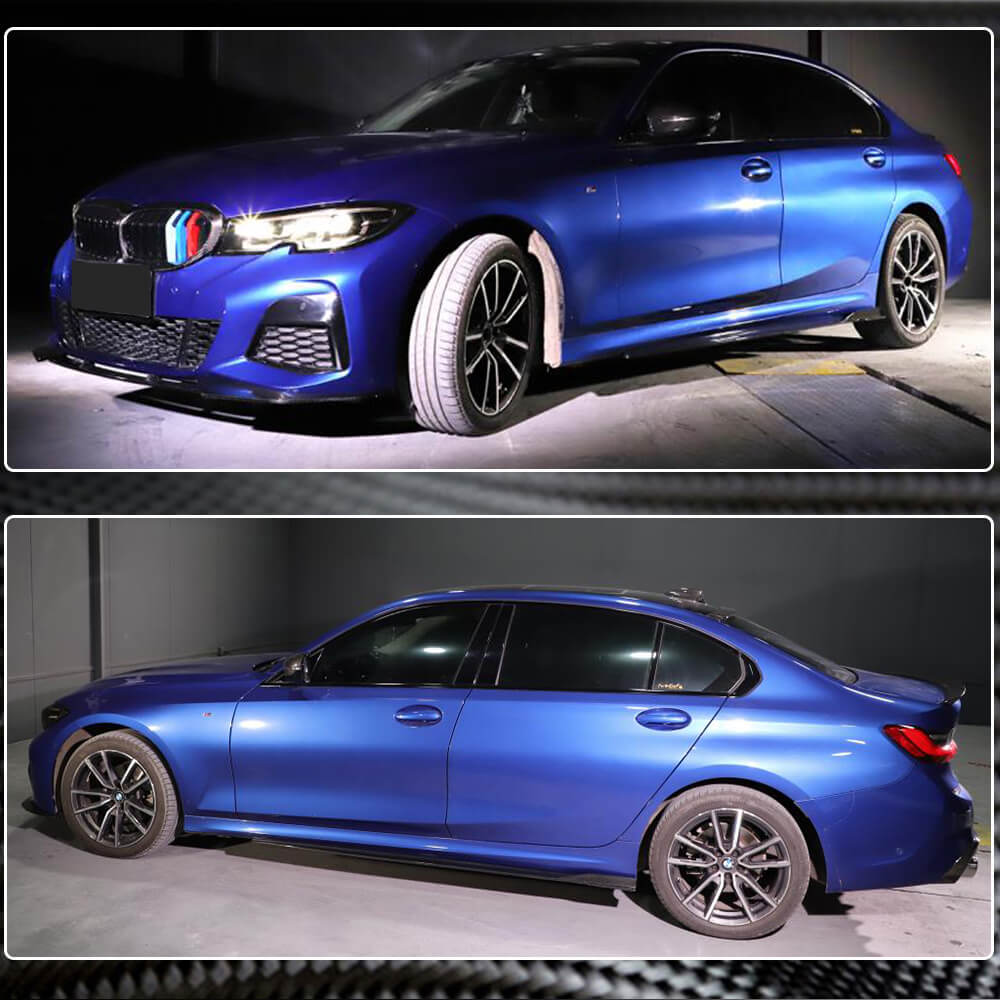 Накладки на пороги V2 (для G20 M-Sport, Карбон) 4