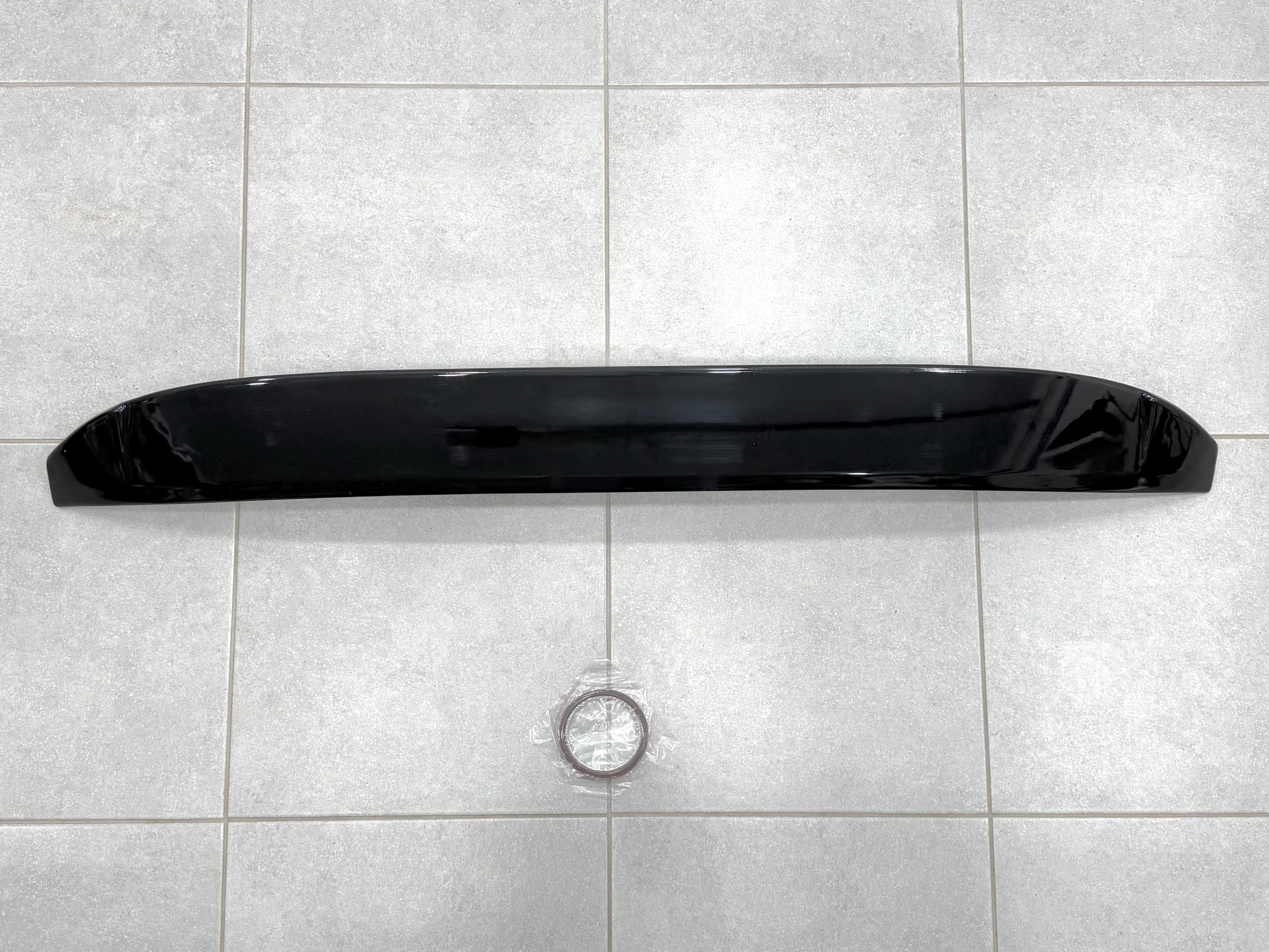 Козирок на скло Kia Optima 2010-2015 ABS пластик, колір чорний глянець 2
