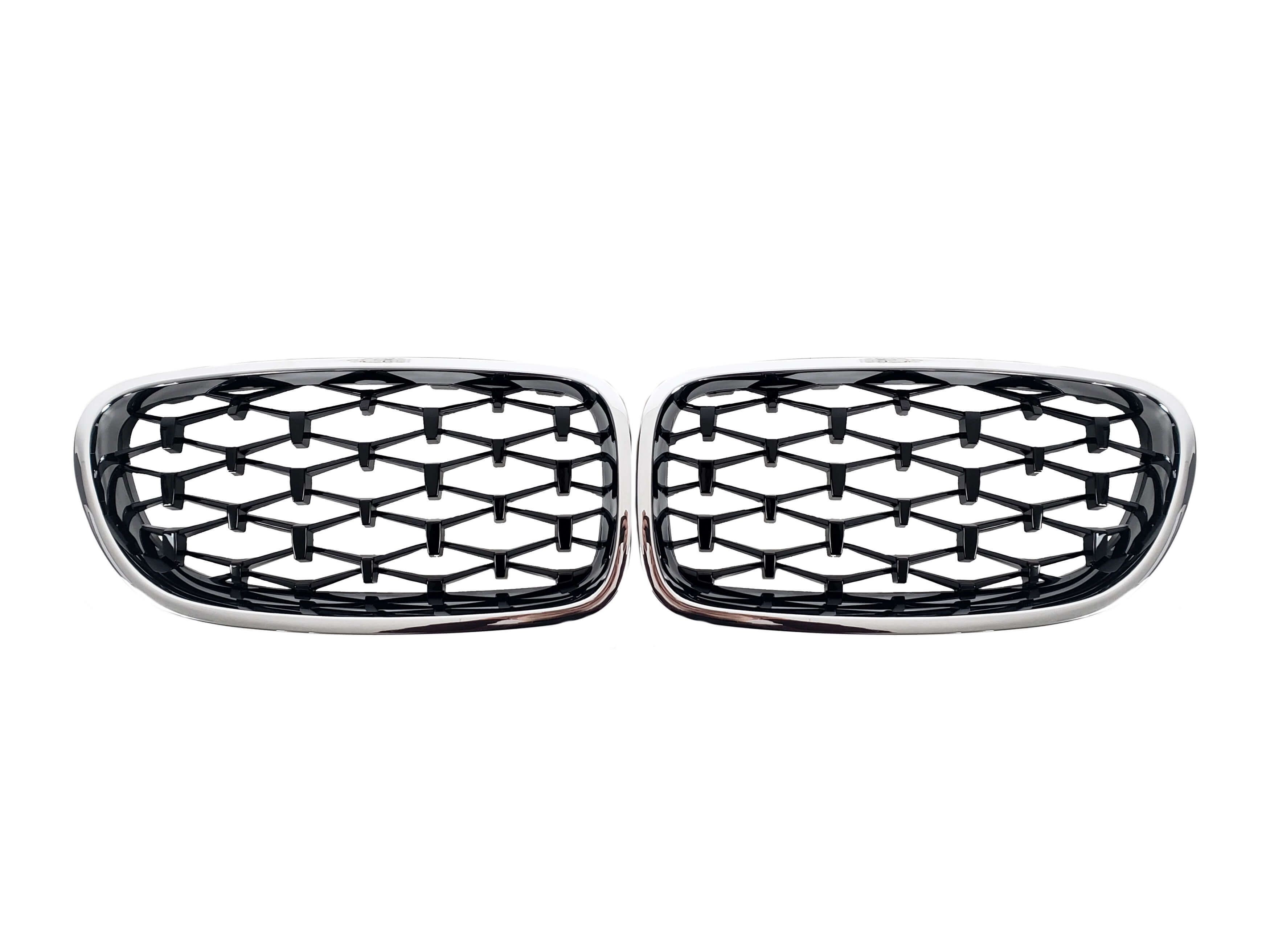 Ніздрі Diamond Black (хром рамка) на BMW 5 Series F10 / F11 2010-2017 року