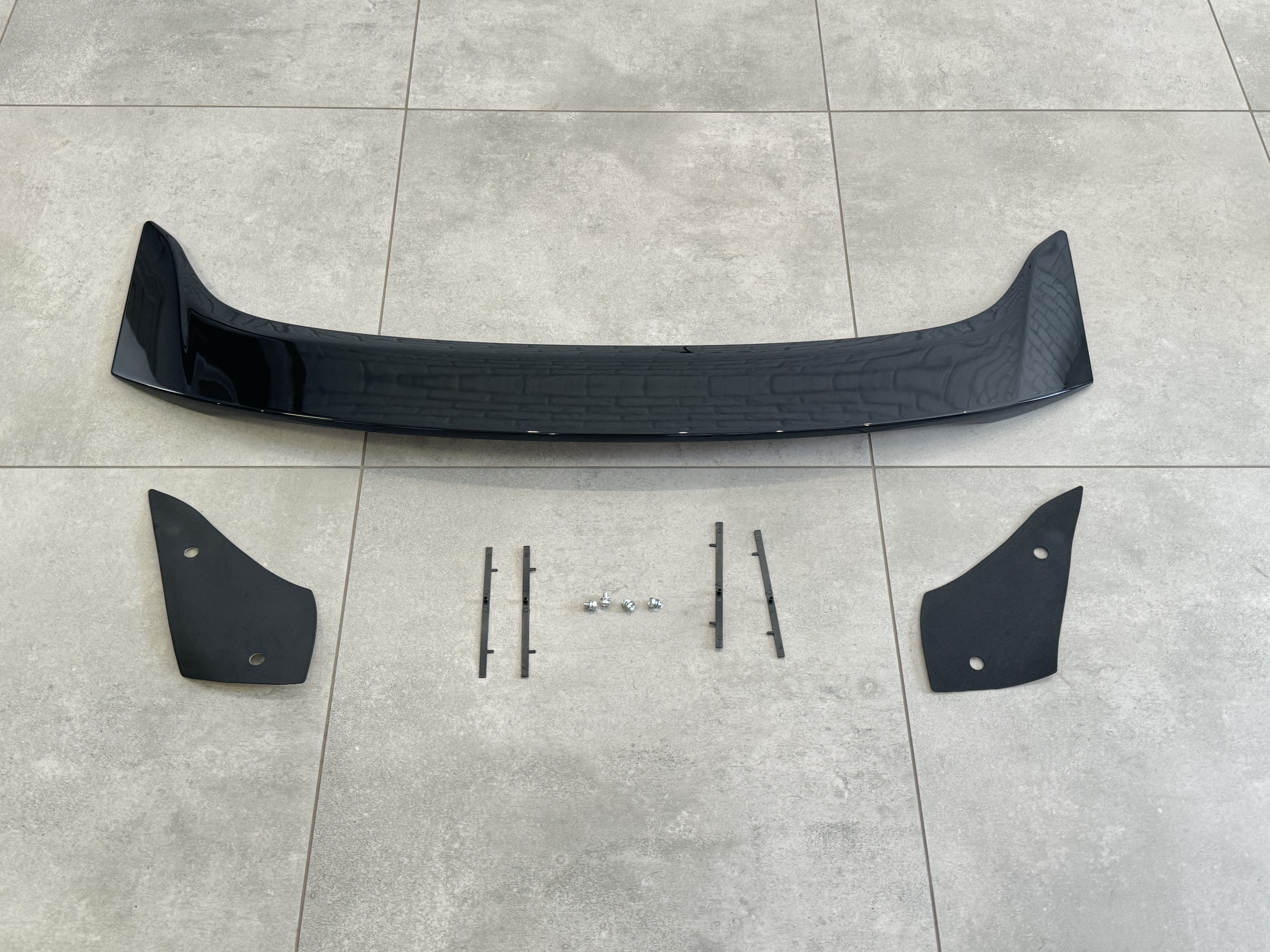 Спойлер багажника Ford Mondeo / Fusion 2013-2020 ABS пластик, колір чорний глянець 2
