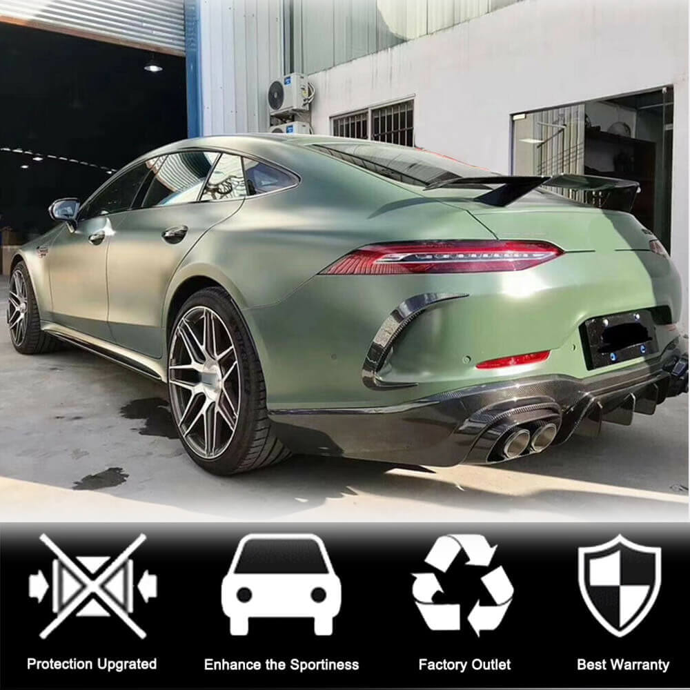 Бокові пороги (для GT53 2018-2022, Сухий карбон) 3