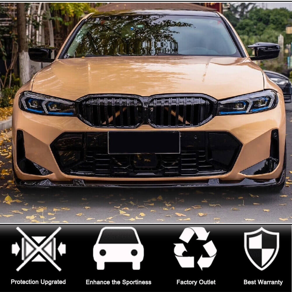 Накладка на передній бампер Lip V2 (для M-Sport 2022+, Карбон) 2