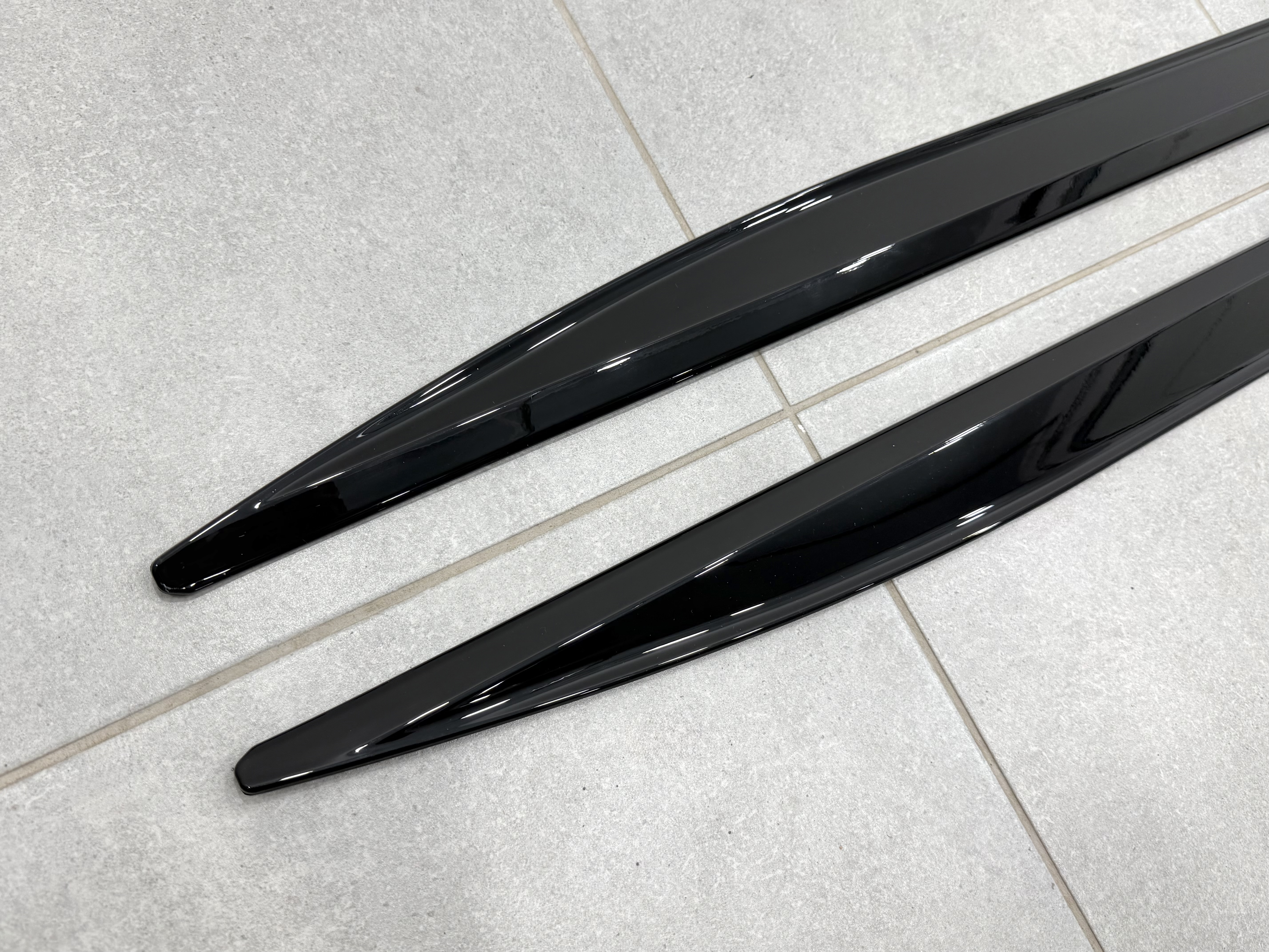 Леза під пороги M-Performance BMW 4 series G22 2020- 2шт. чорний глянець 2