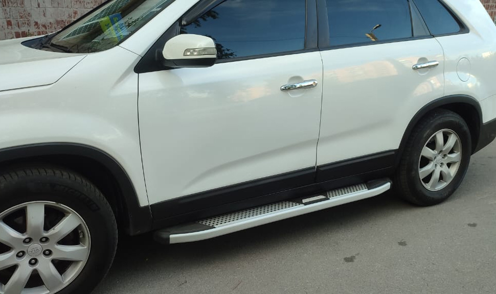 Бокові пороги Mevsim Grey (2 шт., Алюміній) 2010-2013