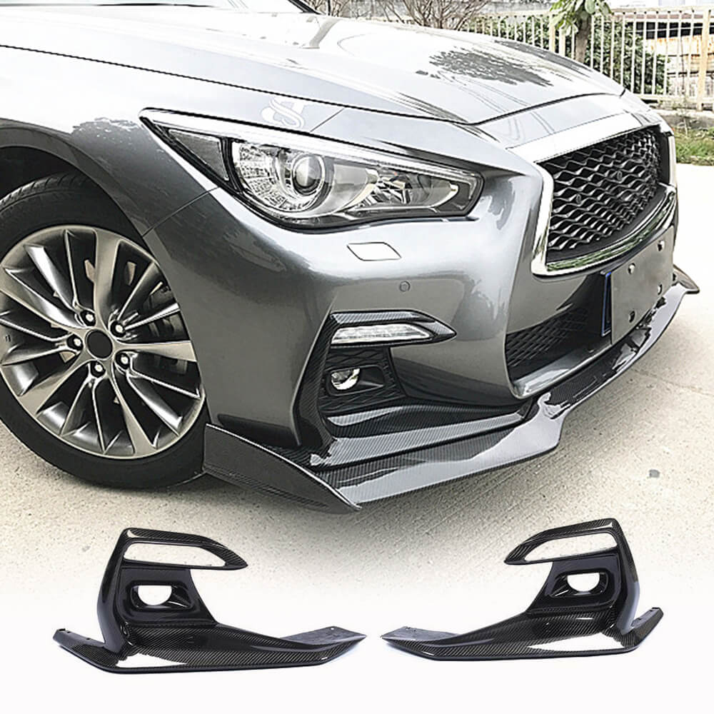 Накладки на протитуманки (для Q50 Sport 2018-2022, Карбон)