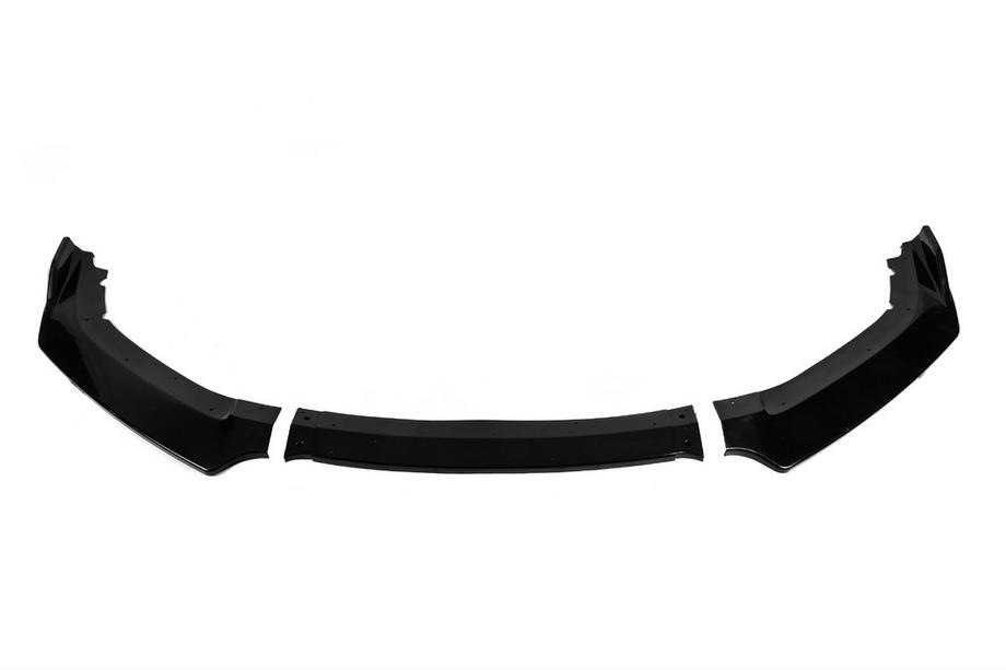 Передня Lip накладка V-1 (ABS, чорний глянець) 4