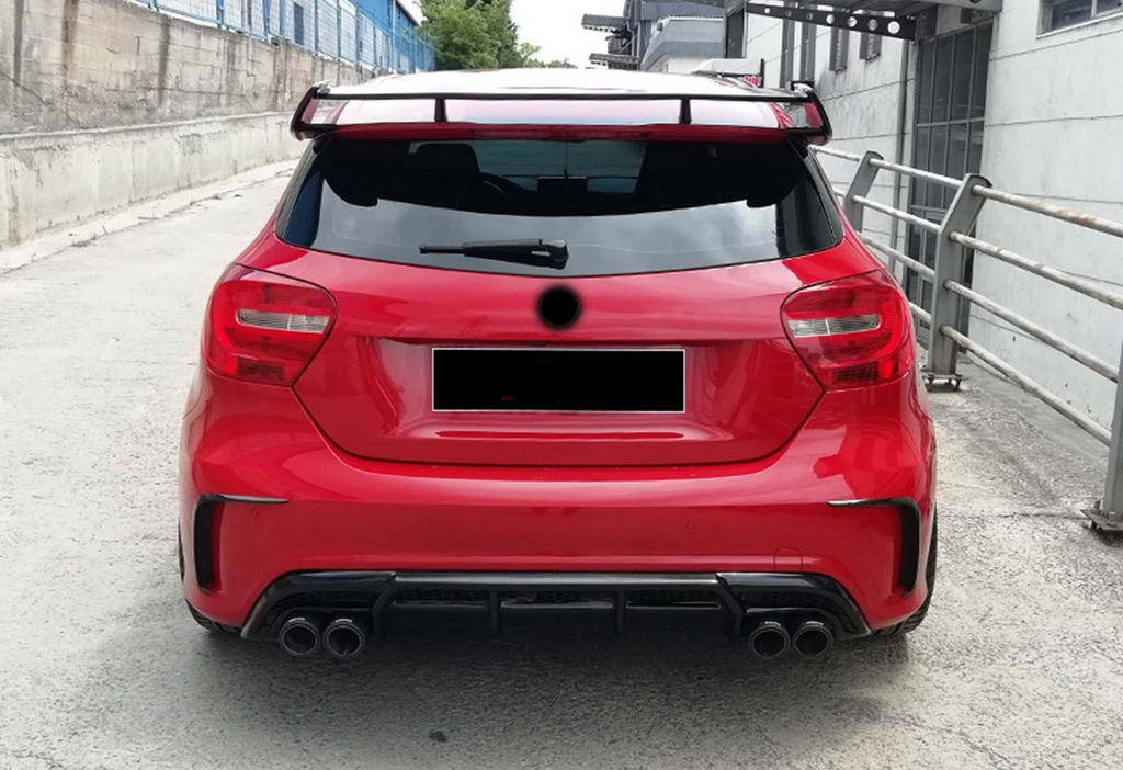 Задній дифузор (2012-2015, для Brabus, чорний глянець) 3