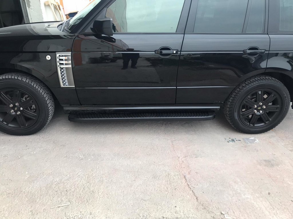 Бокові пороги Tayga Black (2 шт., алюміній) 5