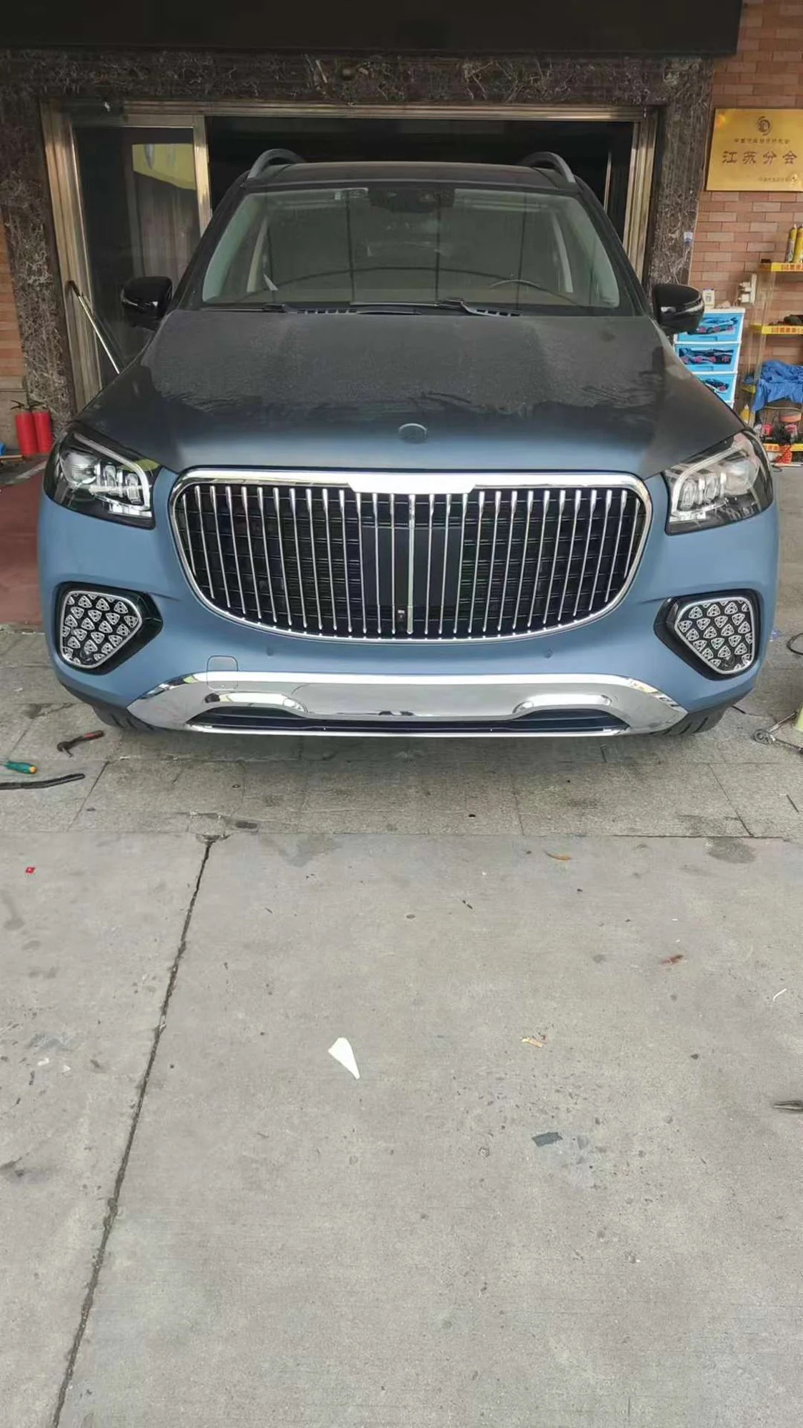 Комплект рестайлінгу з X166 в GLS X167 Maybach (Type-B) 4