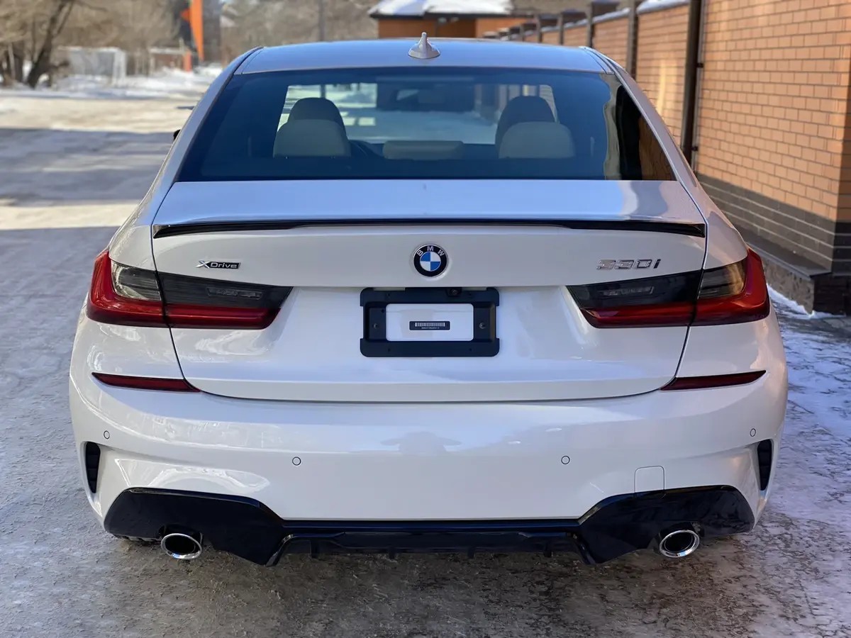 Спойлер ліп багажника M-Performance BMW 3 G20 2017 - ABS пластик колір чорний глянець 6