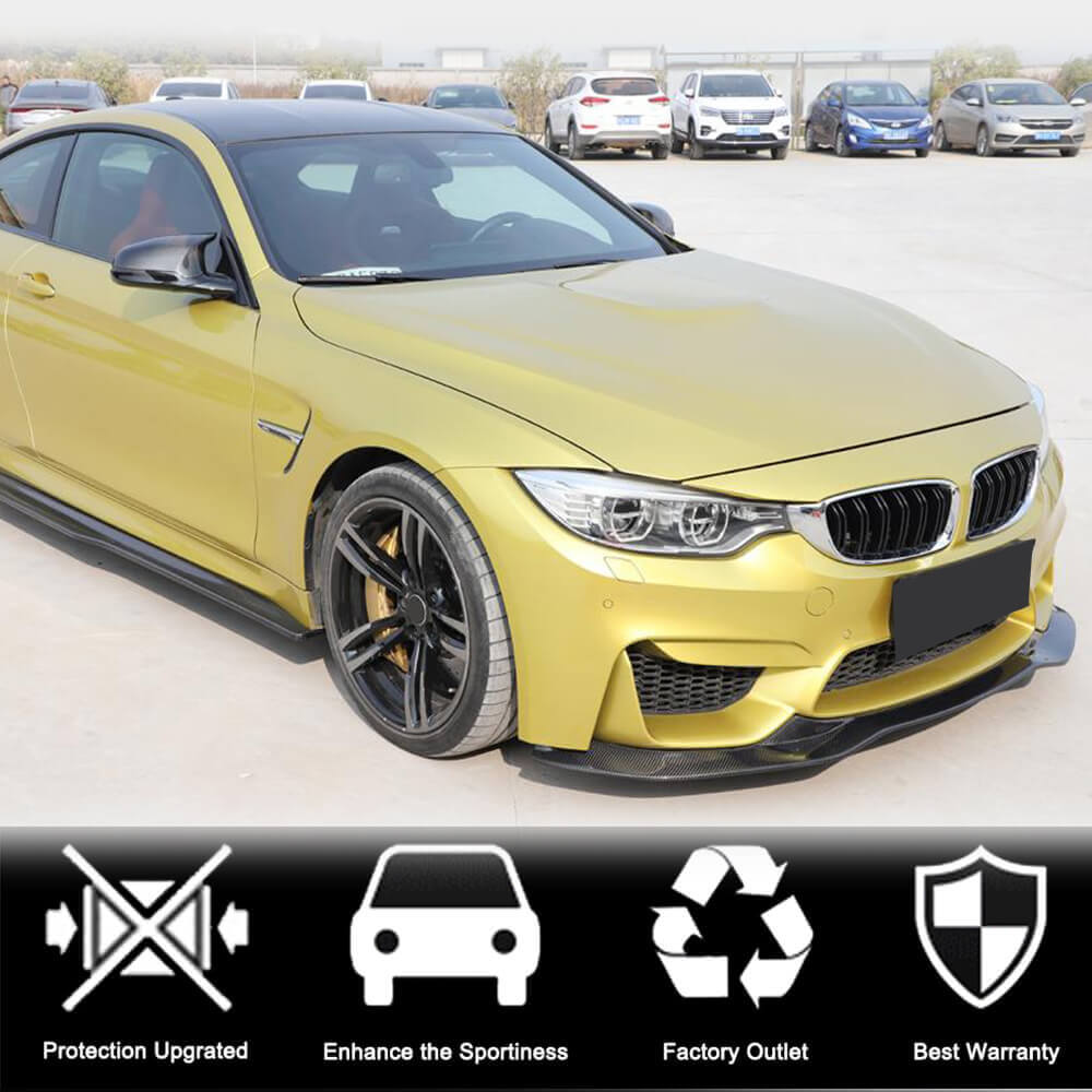 Накладка на передній бампер Lip V9 (для F82/F83, Карбон) 2
