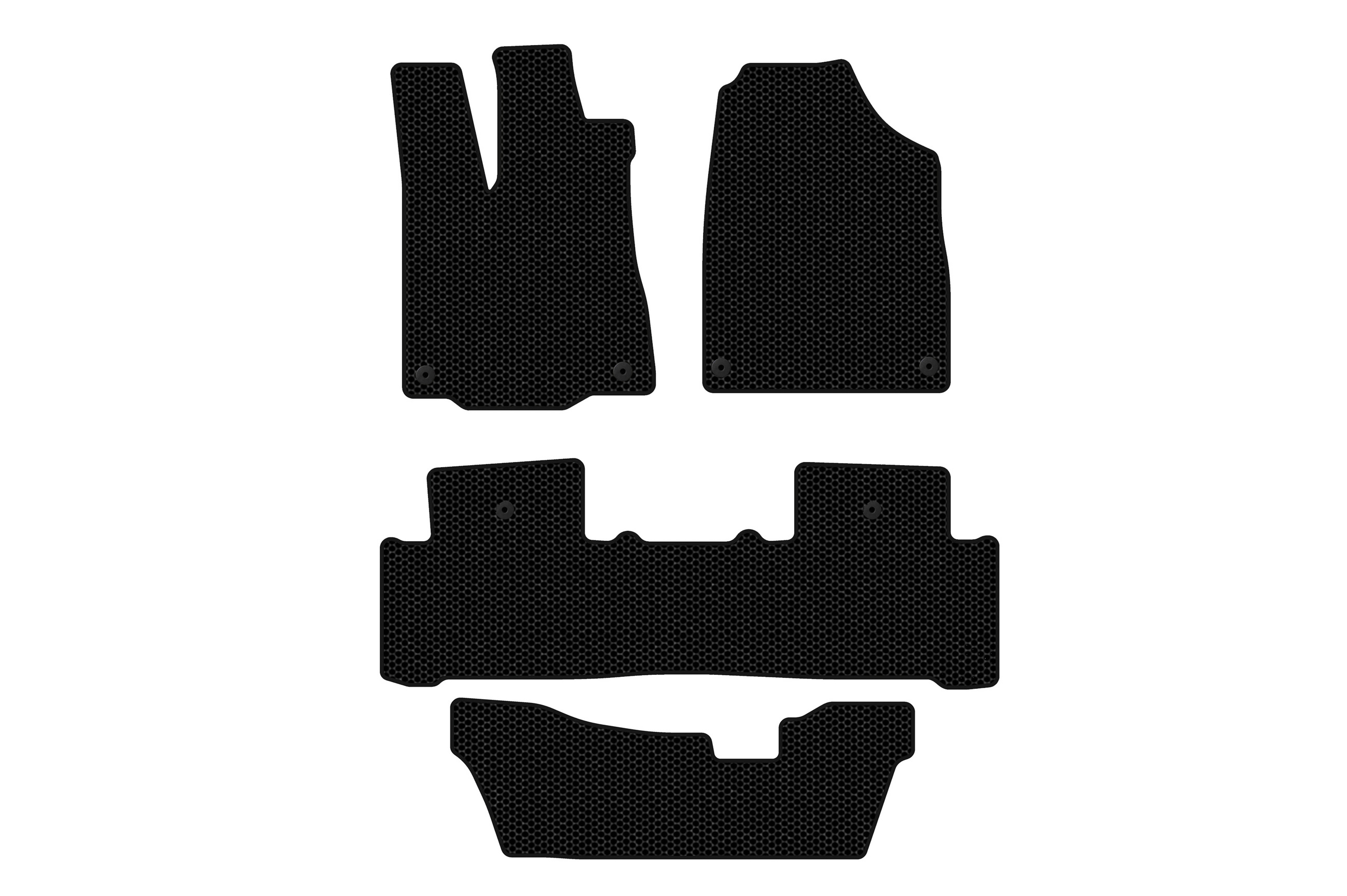 Гумові килимки Carsuit (3 ряди, чорні)