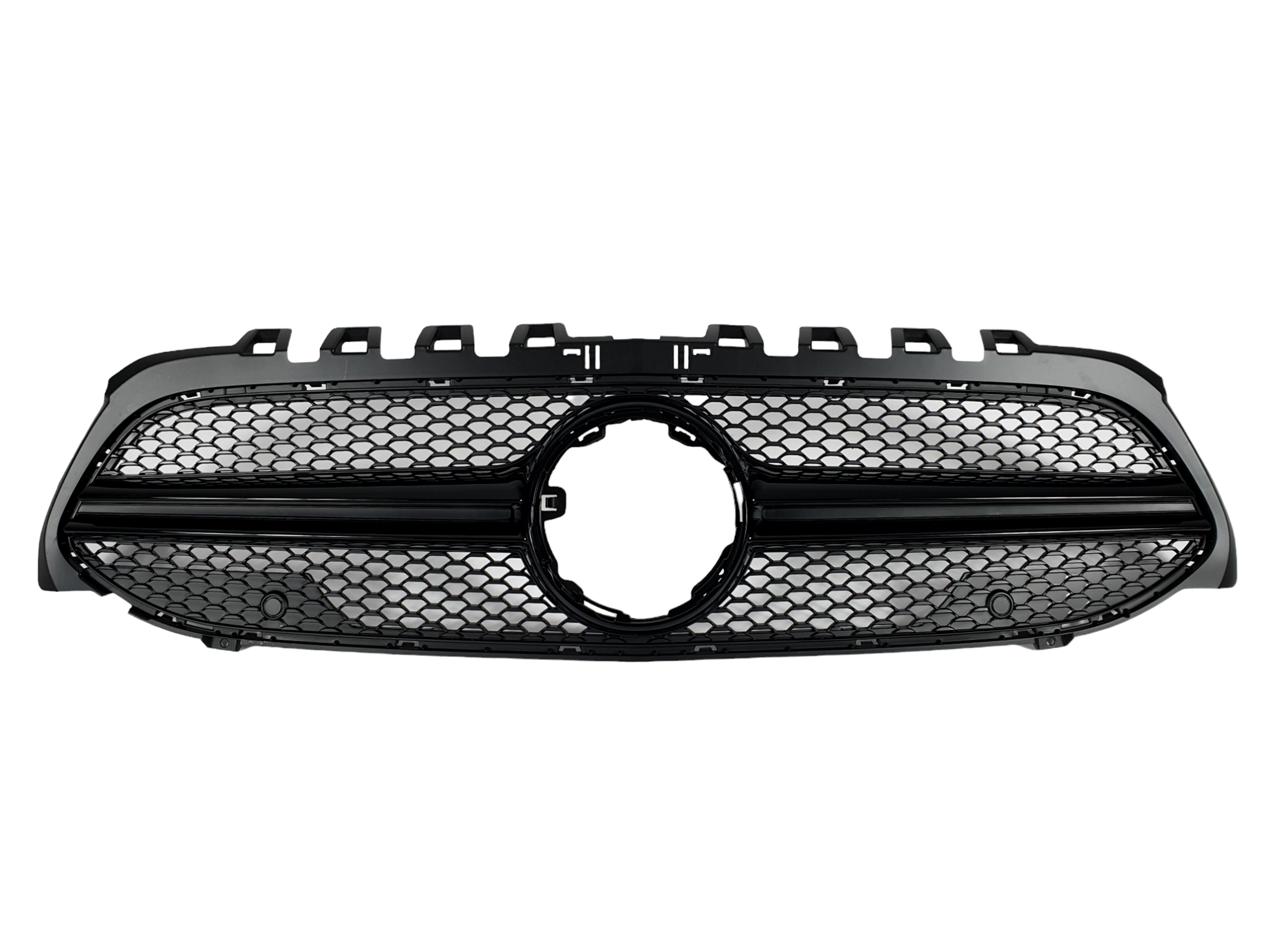 Решітка радіатора Full Black (без місця під камеру) AMG на Mercedes-Benz A-Class W177 2018-2022 року