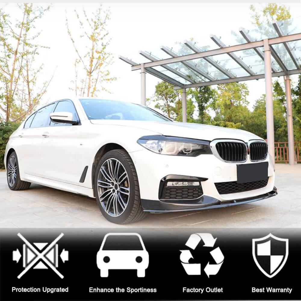 Накладки на передній бампер Flap V2 (для M-Sport 2017-2020, Карбон) 3