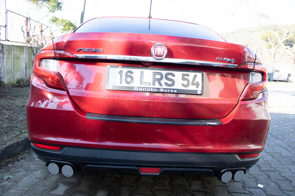 Накладка на задній бампер EuroCap (Sedan, ABS) 6
