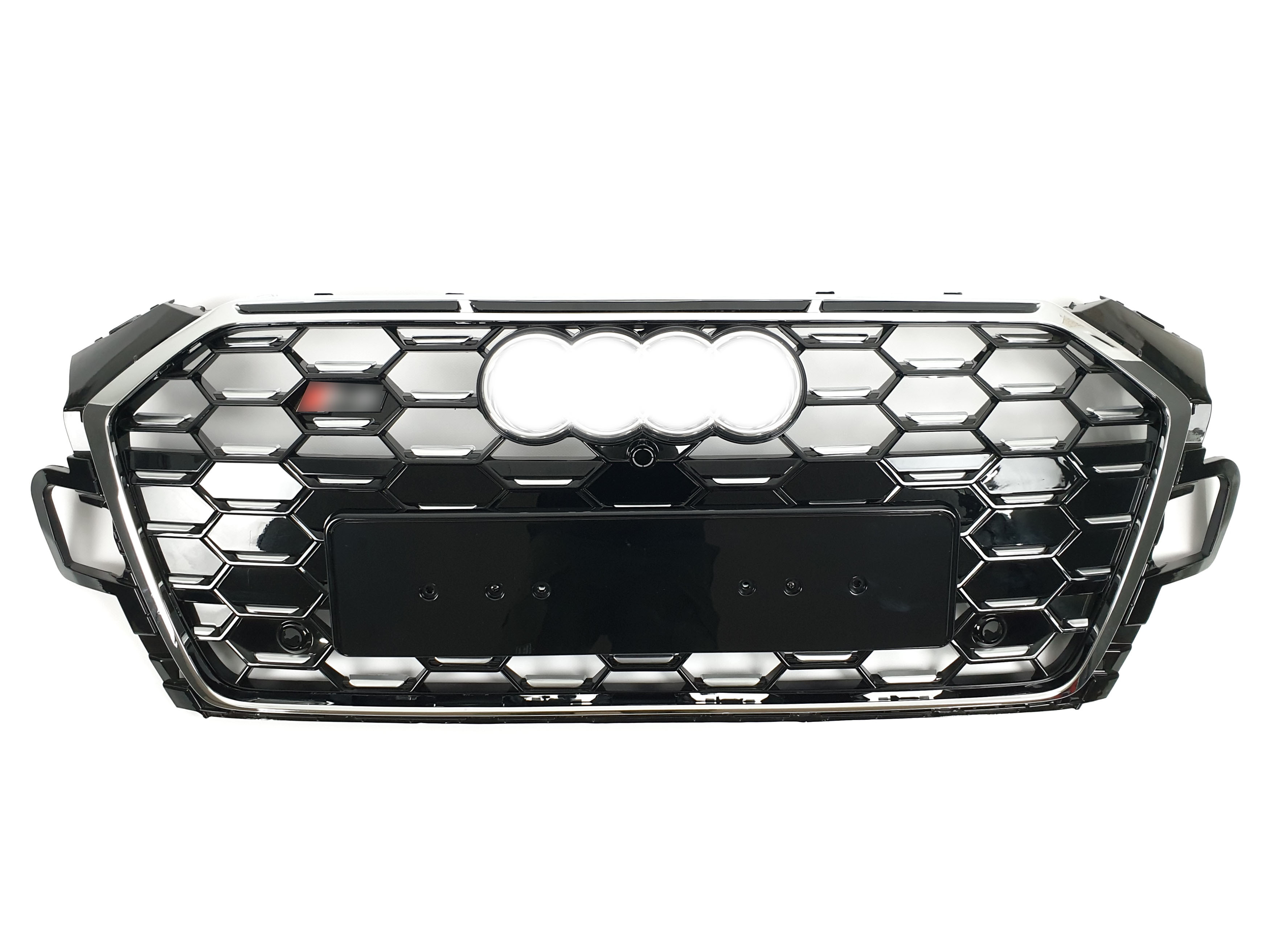 Решітка радіатора Chrome Black (Gloss) (в стилі S5) на Audi A5 B9 2020-2023 року