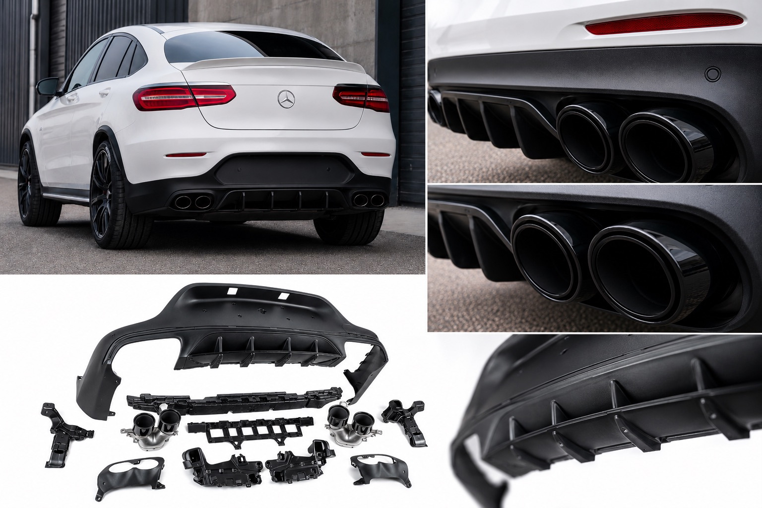 Задній дифузор з насадками (Дизайн AMG43)