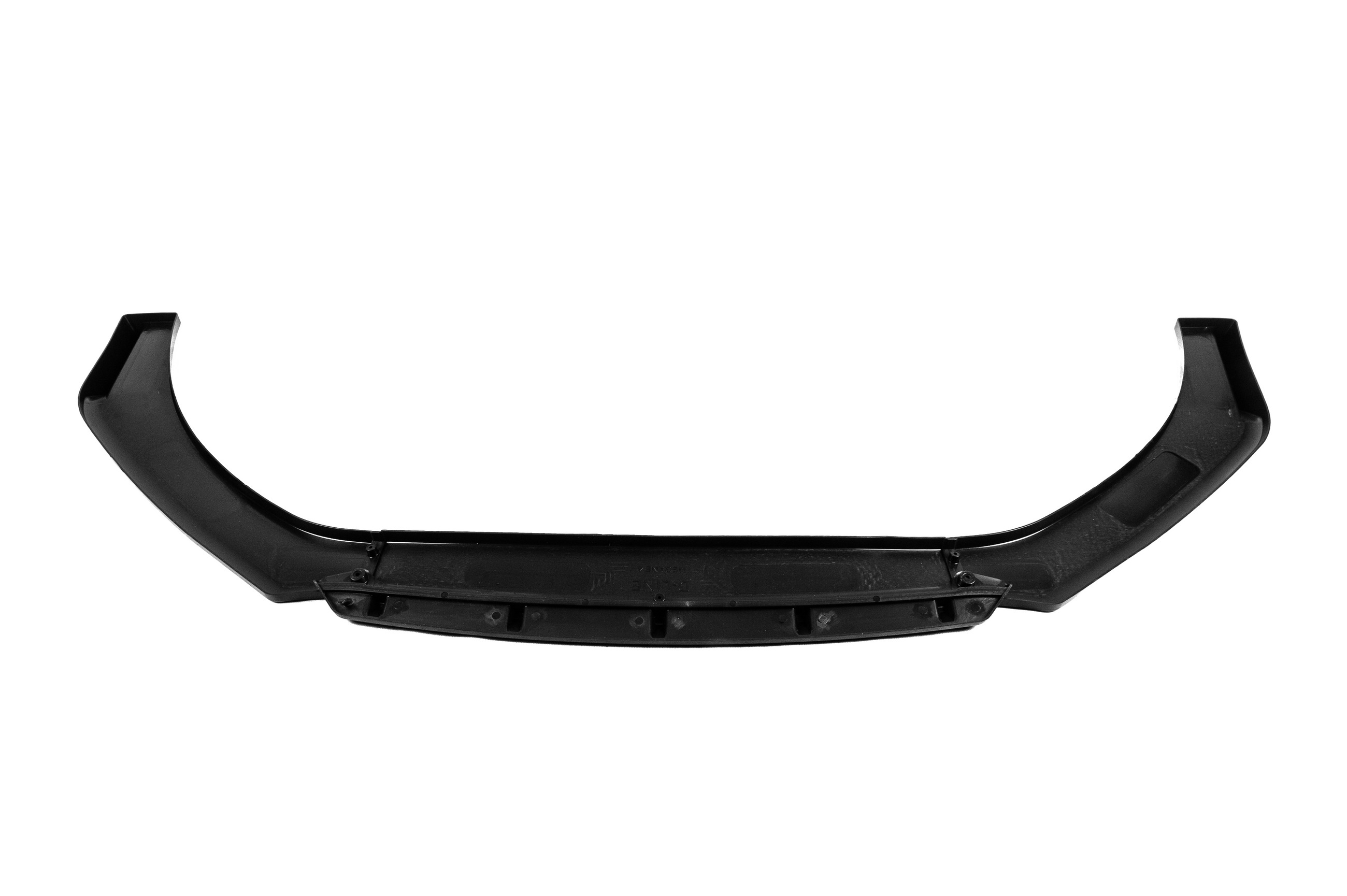 Універсальна передня Lip накладка Black V-2 (ABS, чорний глянець) 5