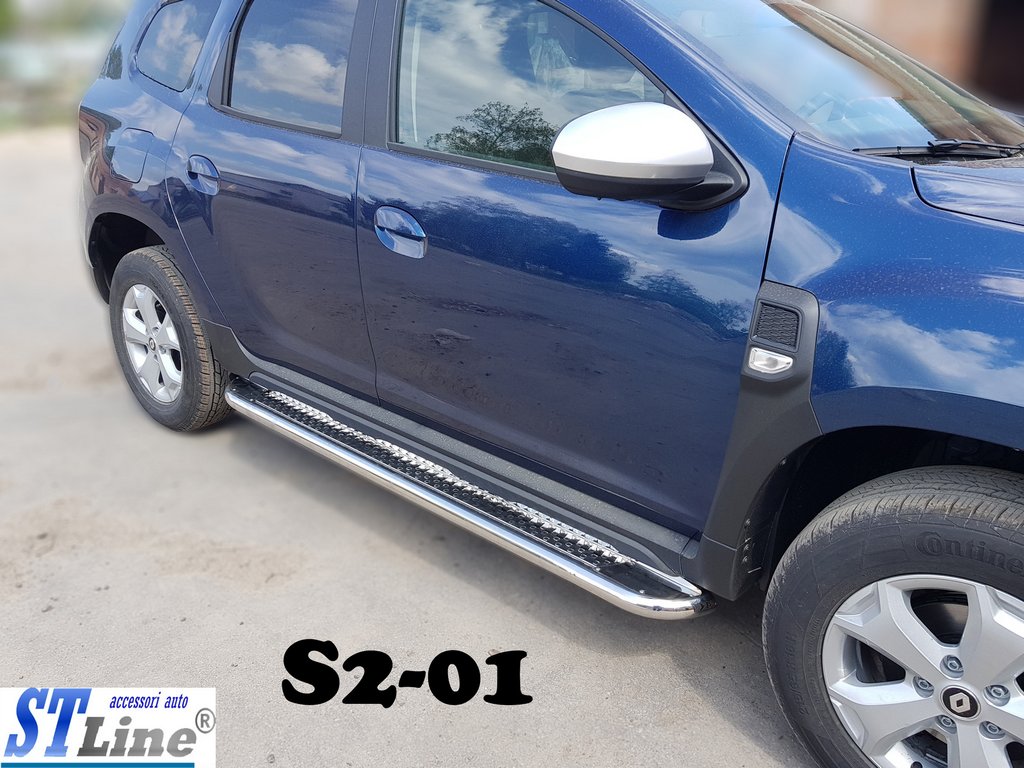 Бокові пороги Premium (2 шт., нерж.) Ø60 3