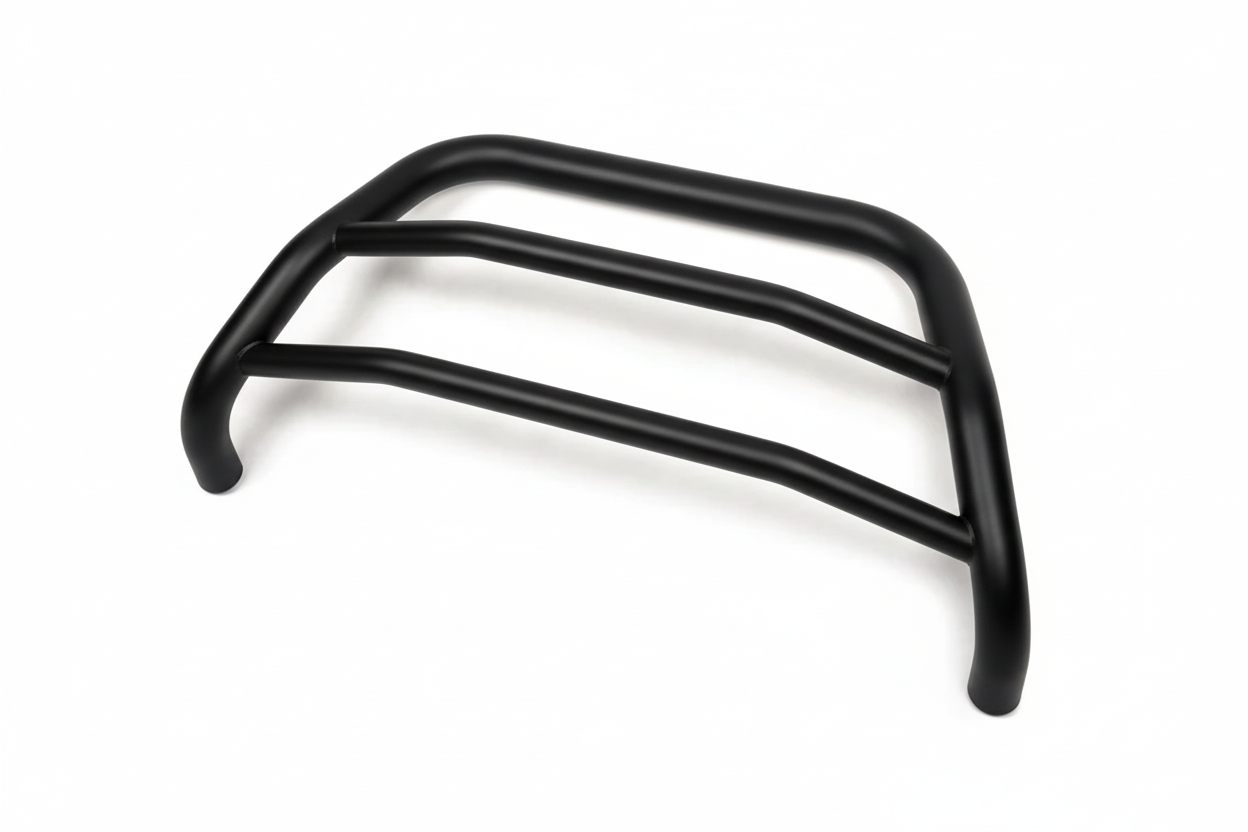 Кенгурятник WT022 Black (нерж) 2