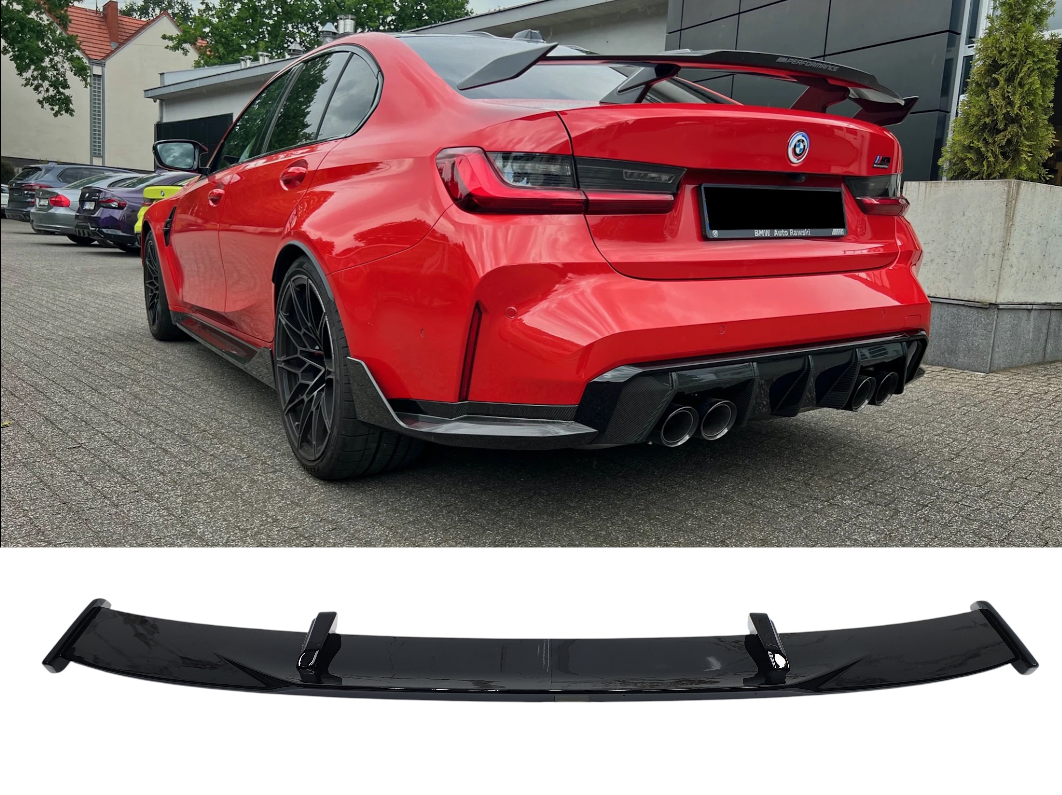 Спойлер Чорний глянець на BMW M3 G80 / G81 2021-2026 року