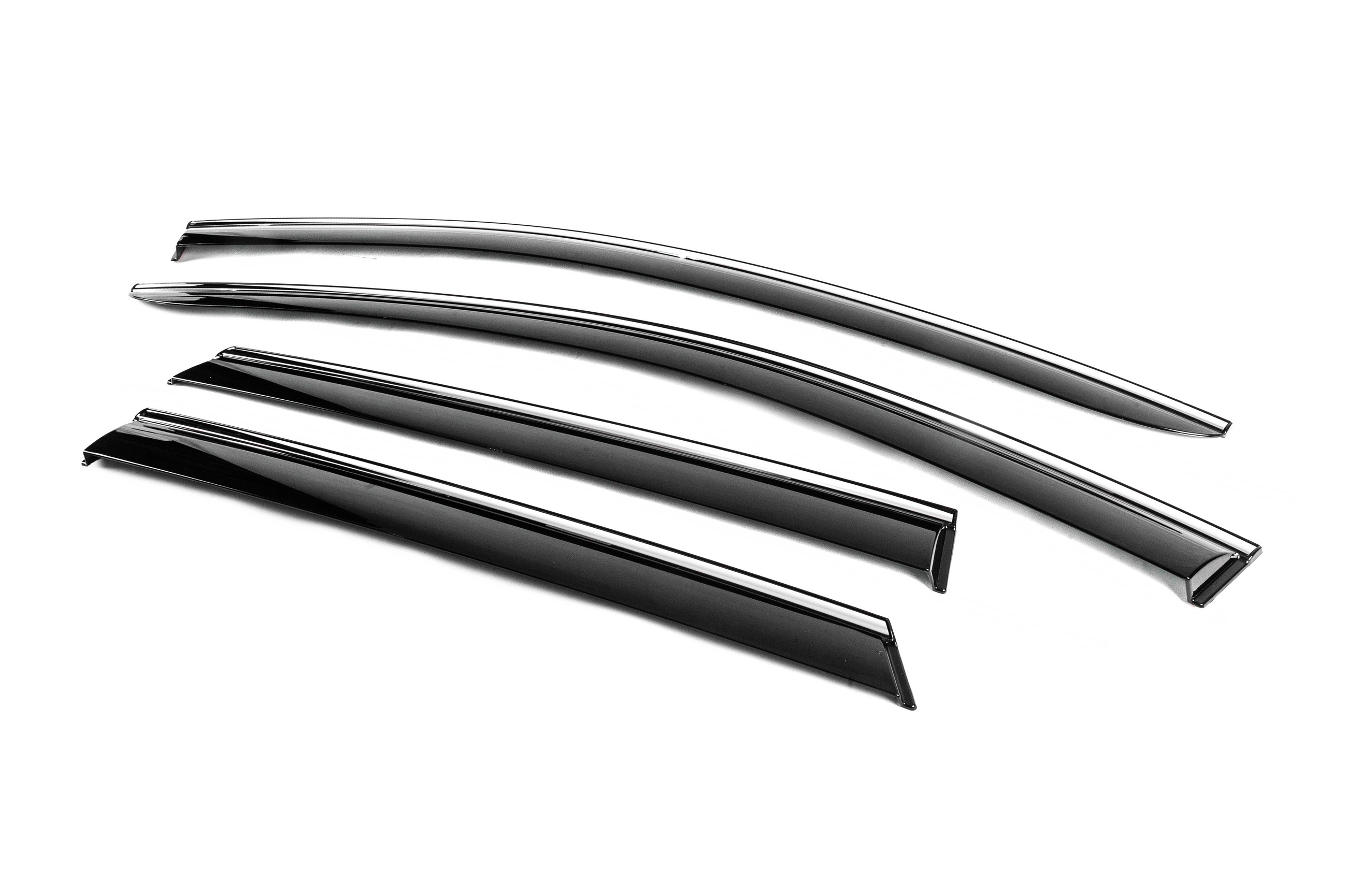 Вітровики з хромованим молдингом (4 шт, Niken) 2