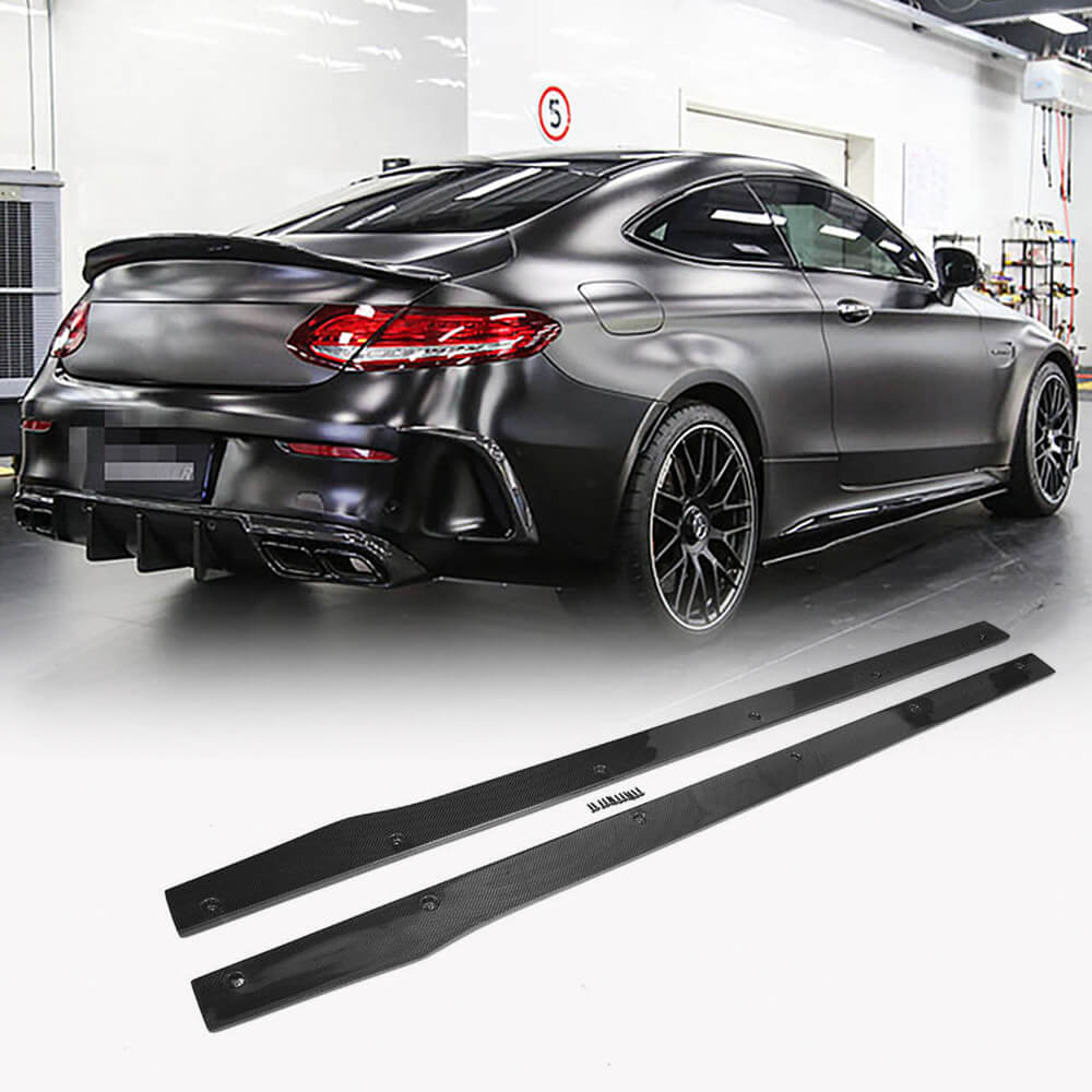 Бокові пороги V2 (для C43/C63 AMG 2015-2019, Карбон)