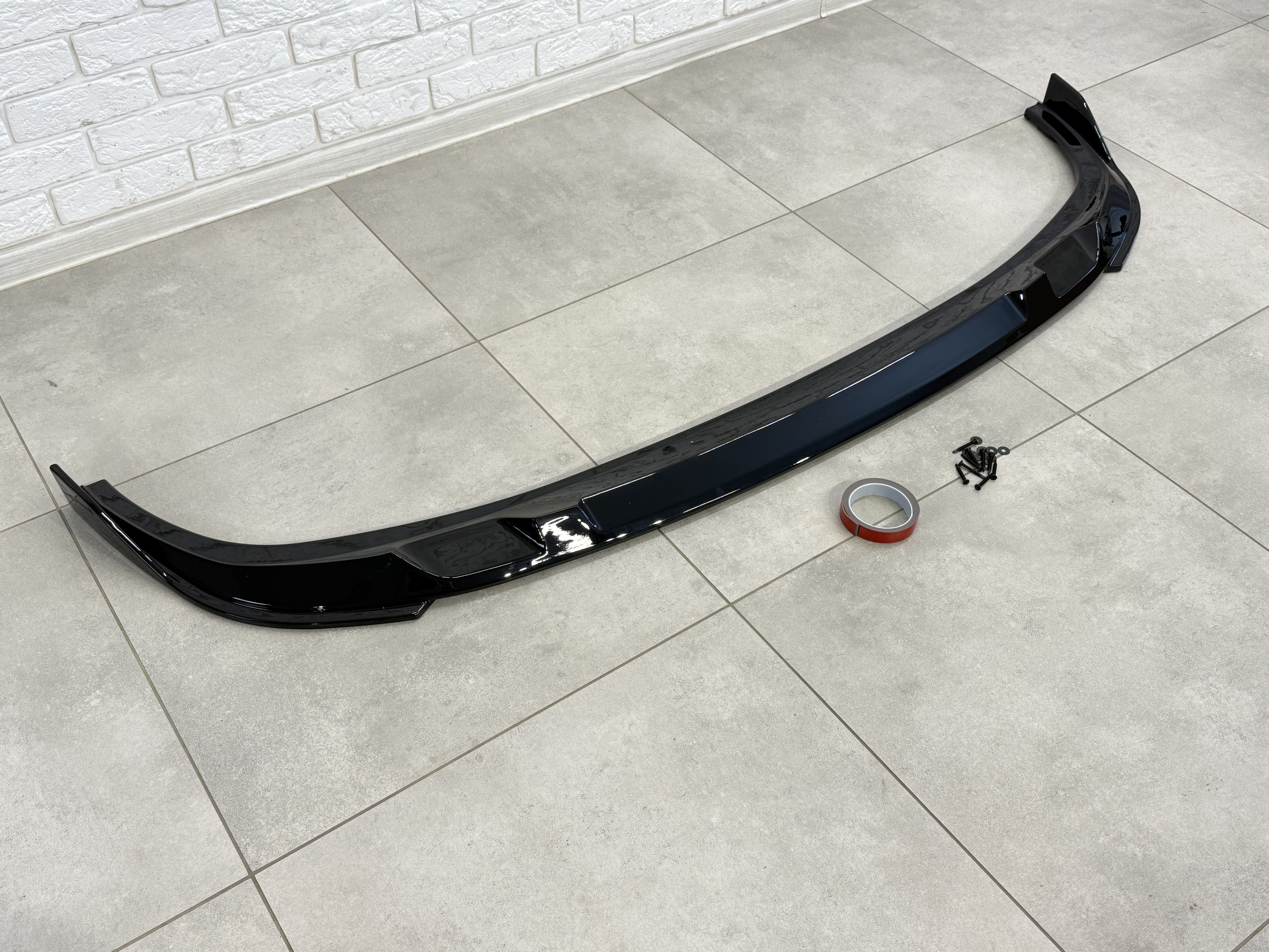 Накладка переднього бампера M-Performance BMW 3 series G20 G21 LCI 2022+ ABS пластик, колір чорний глянець 3