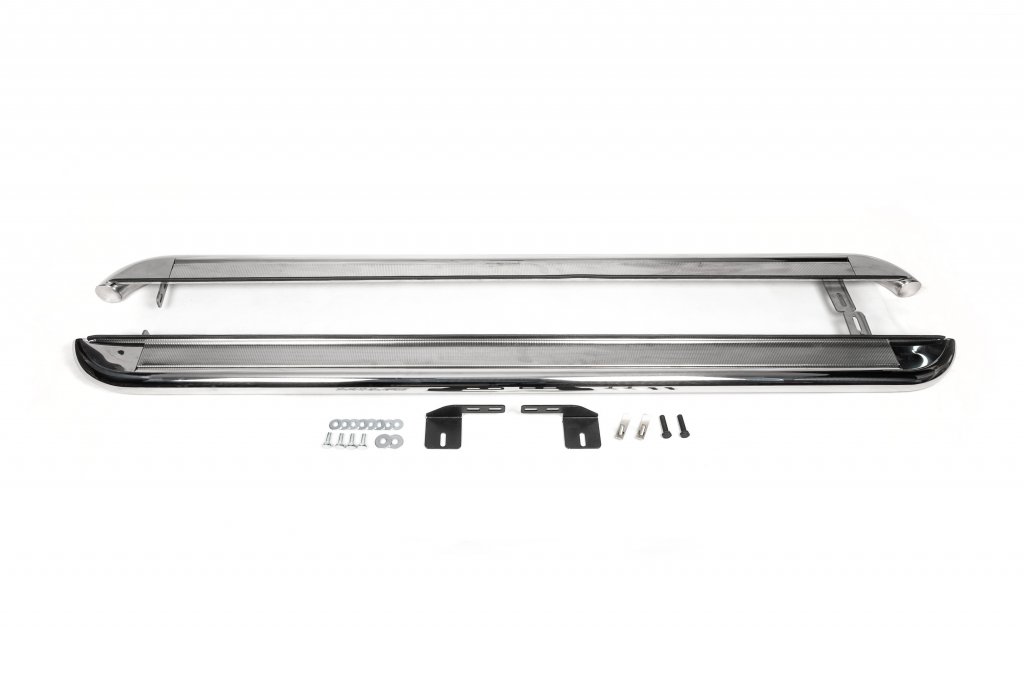 Бокові пороги Premium (2 шт., нерж.) Ø60 2