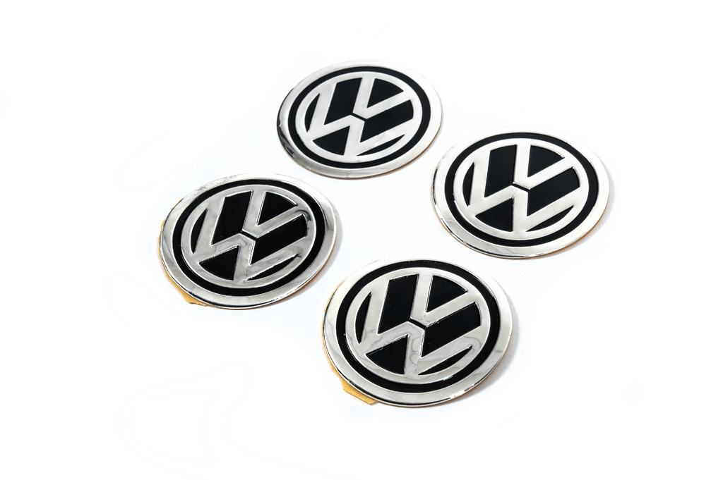Наклейки на ковпачки 60мм vw-60-n-bl (4шт)