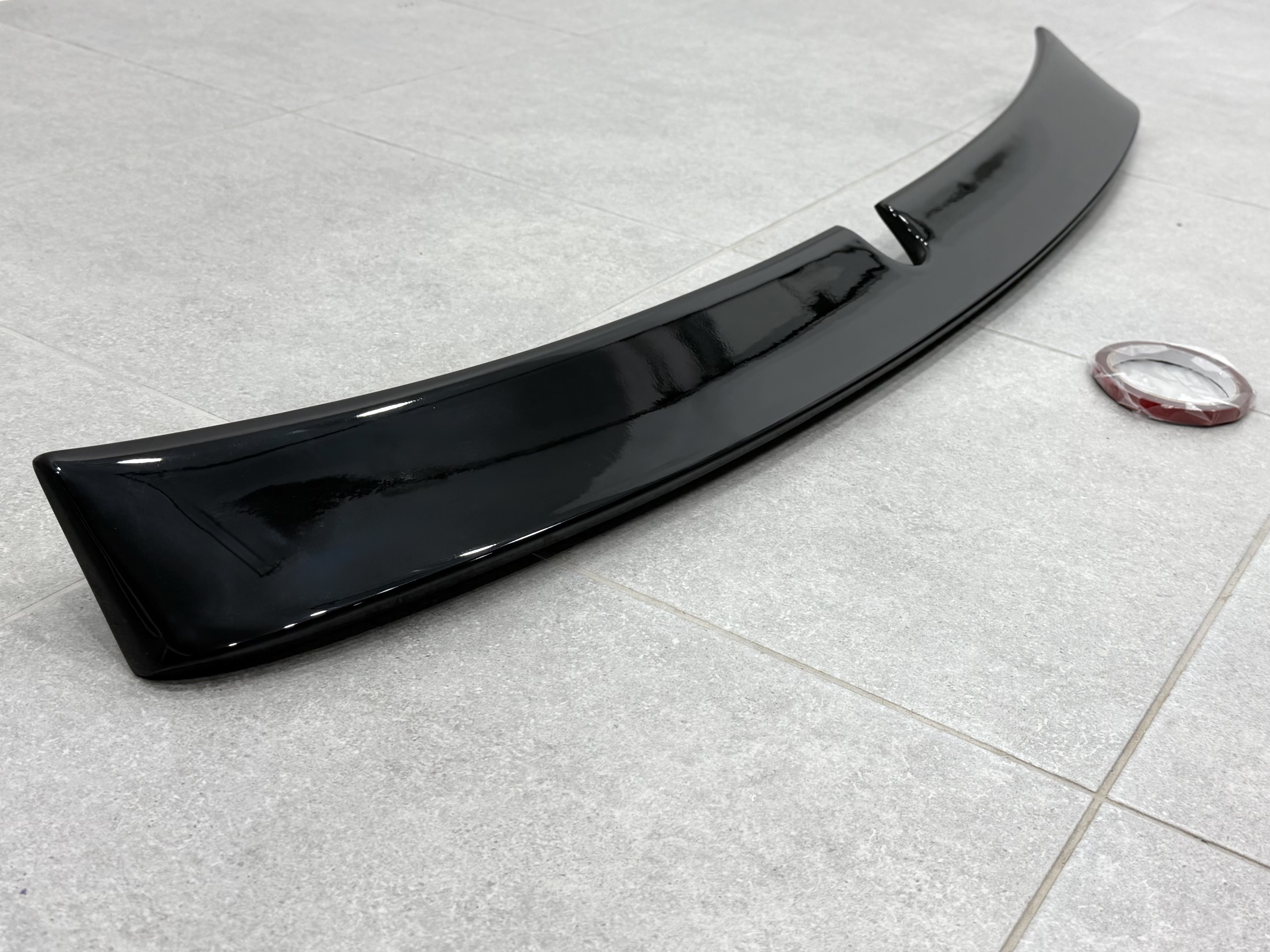 Козирок на скло Mercedes-Benz E class W211 2003-2009 ABS пластик, колір чорний глянець 3