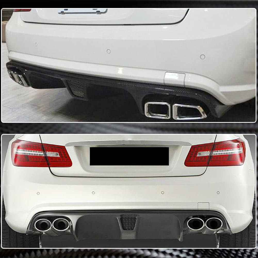 Дифузор заднього бампера (для E63 AMG 2009-2013, Карбон) 4