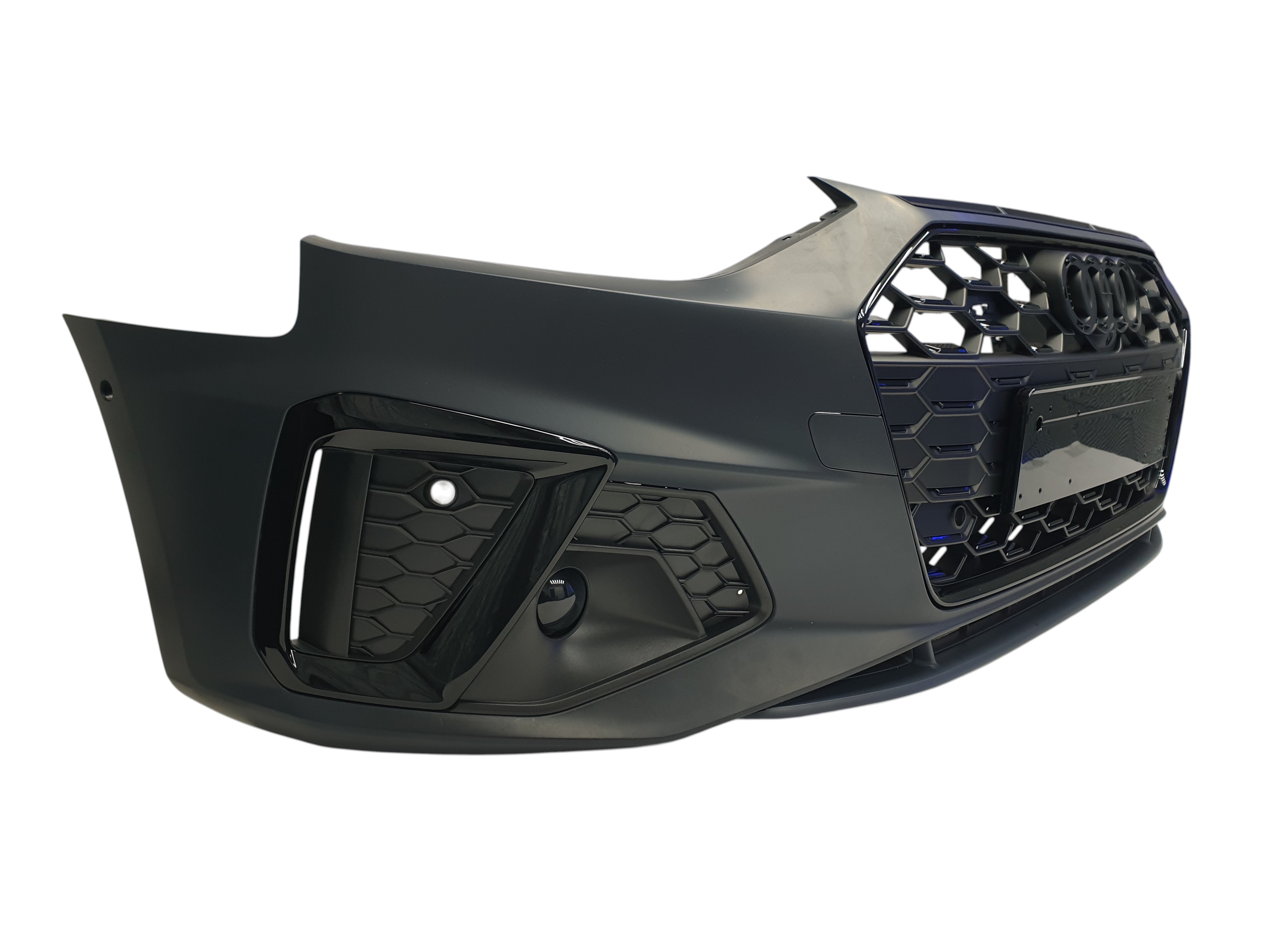 Передній бампер (S-Line) V2 на Audi A4 B9 2019-2023 року 2