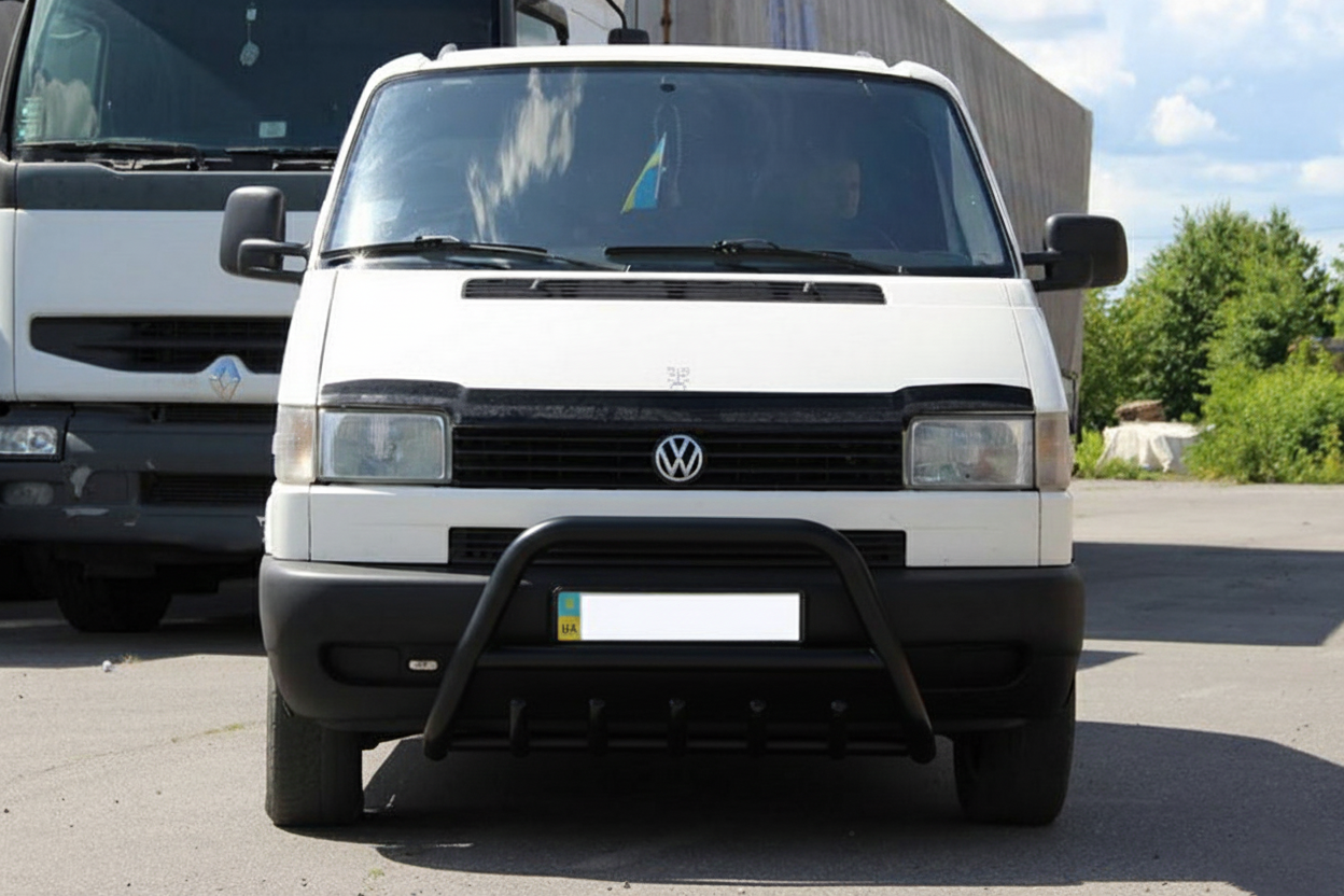 Кенгурятник WT003 Black (нерж.) 2