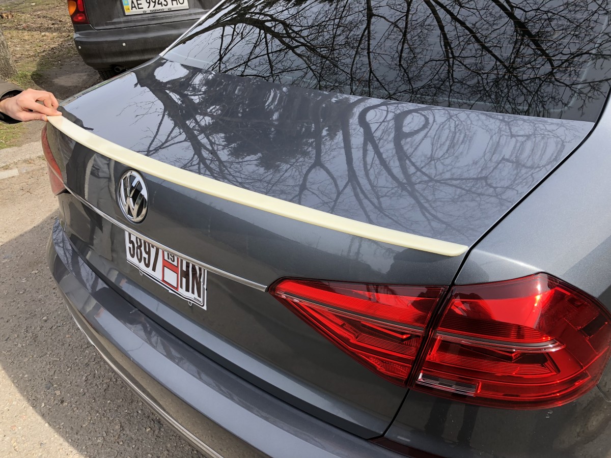 Спойлер ліп на багажник Volkswagen Passat B7 / B8 USA 2011-2019 ABS пластик під фарбування 3