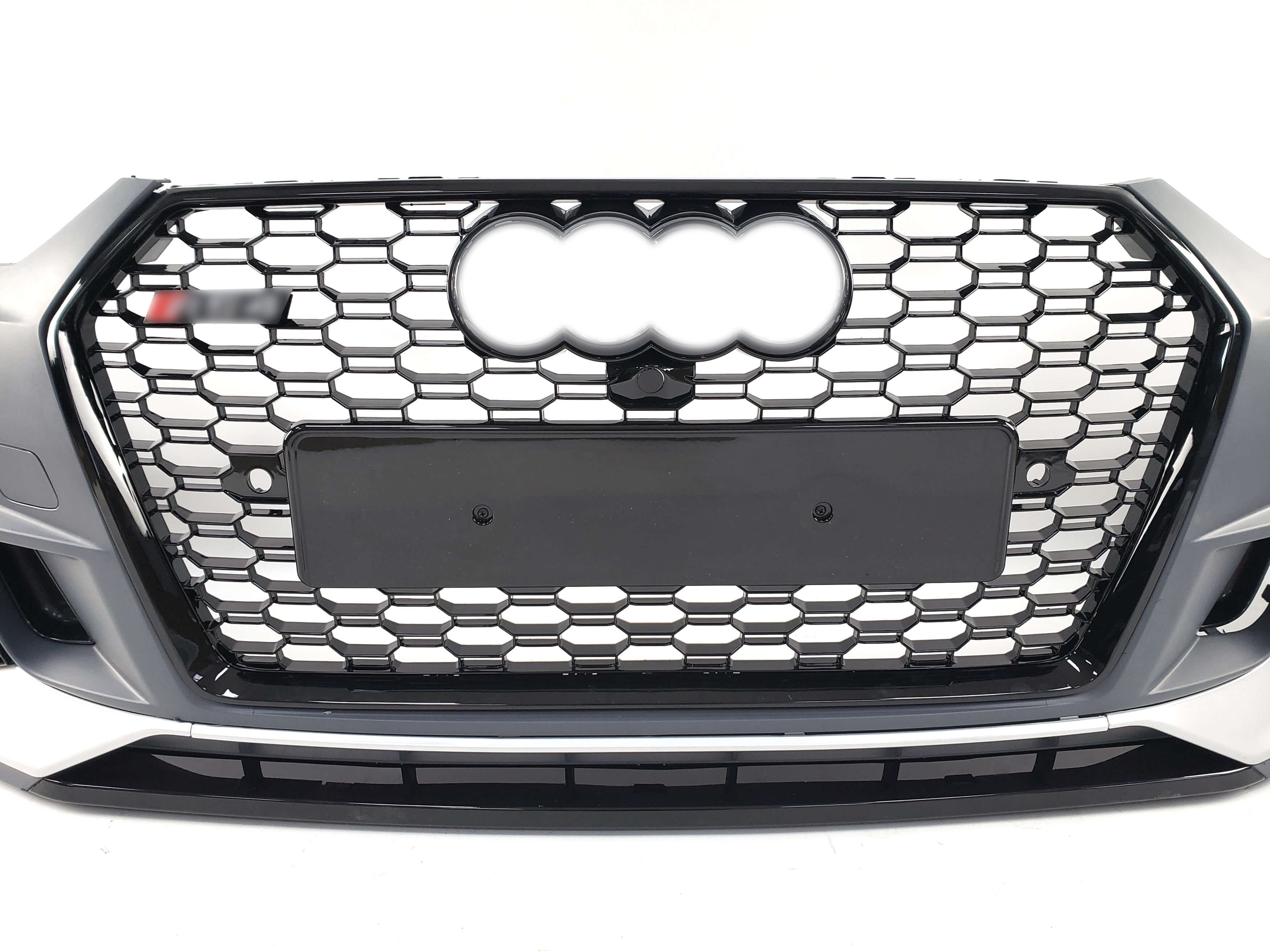 Передній бампер (в стилі RS4 під радари V2) на Audi A4 B9 2015-2019 року 3