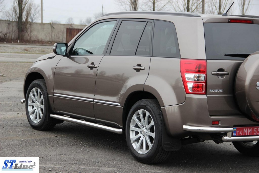 Бічні труби BB001 (2 шт., нерж) 60 мм 2
