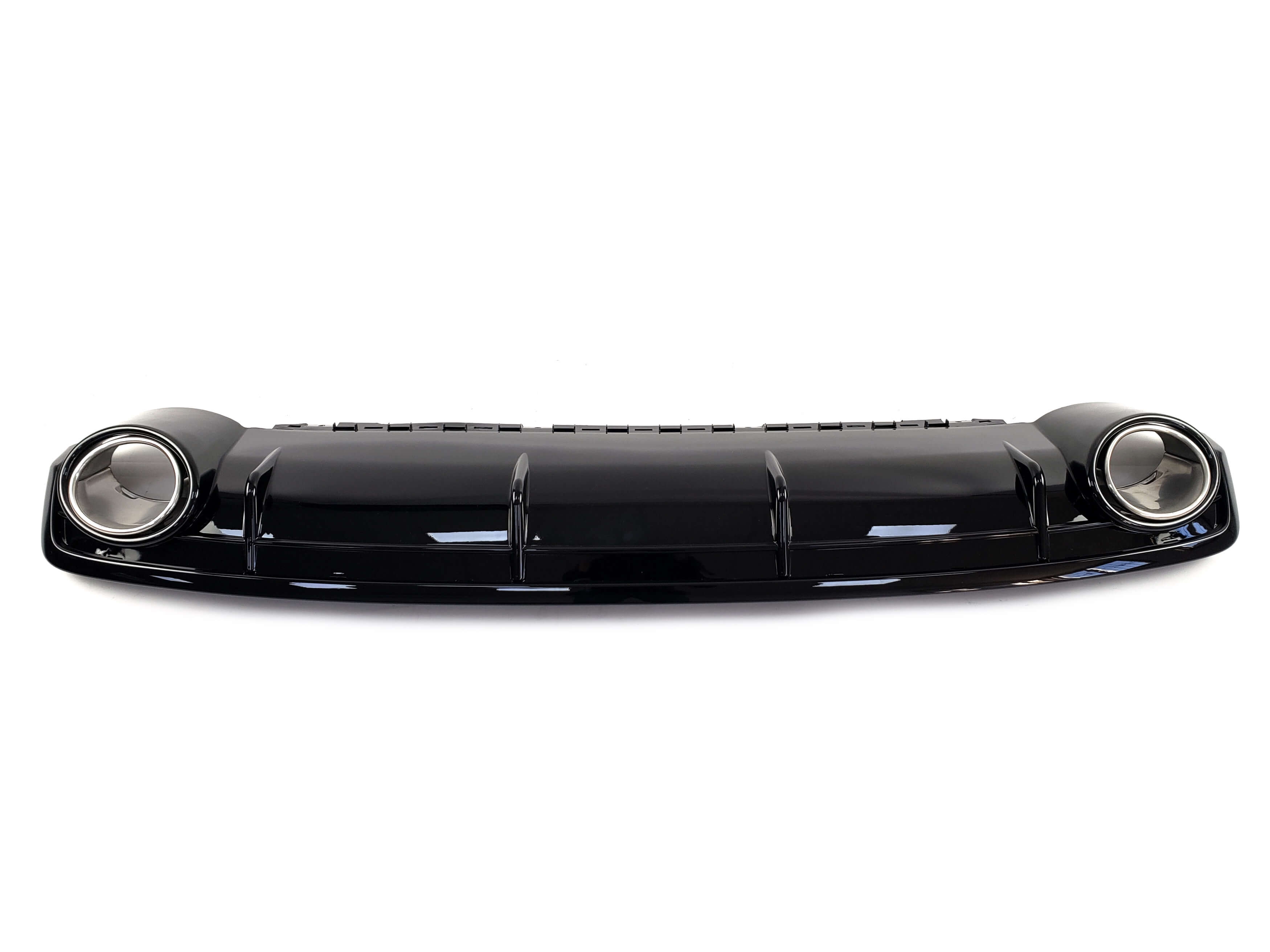 Дифузор (заднього бампера) Full Black / Chrome Pipe (в стилі RSQ7) на Audi Q7 4M 2015-2020 року