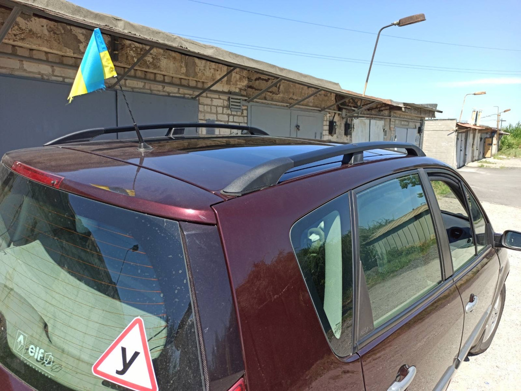 Рейлінги Чорні (2 шт) Довга база (Grande) 6