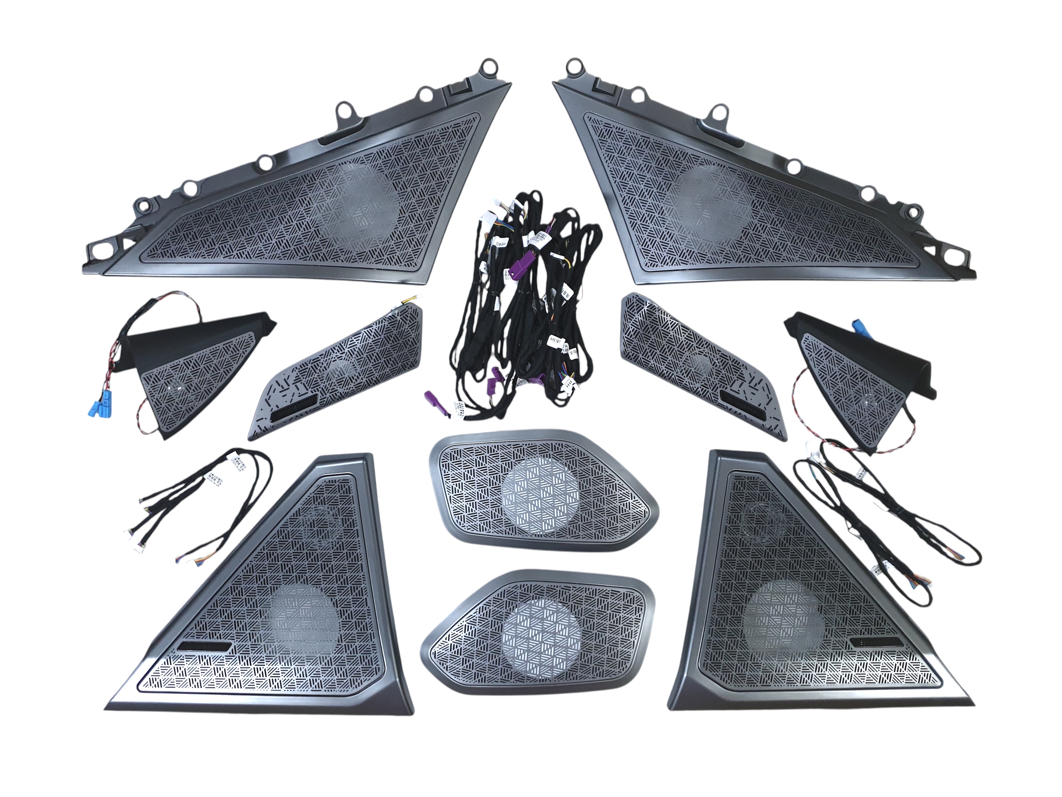 Сітки на динаміки FULL SET Silver на BMW 5 Series G60 / G61 2023-2025 року