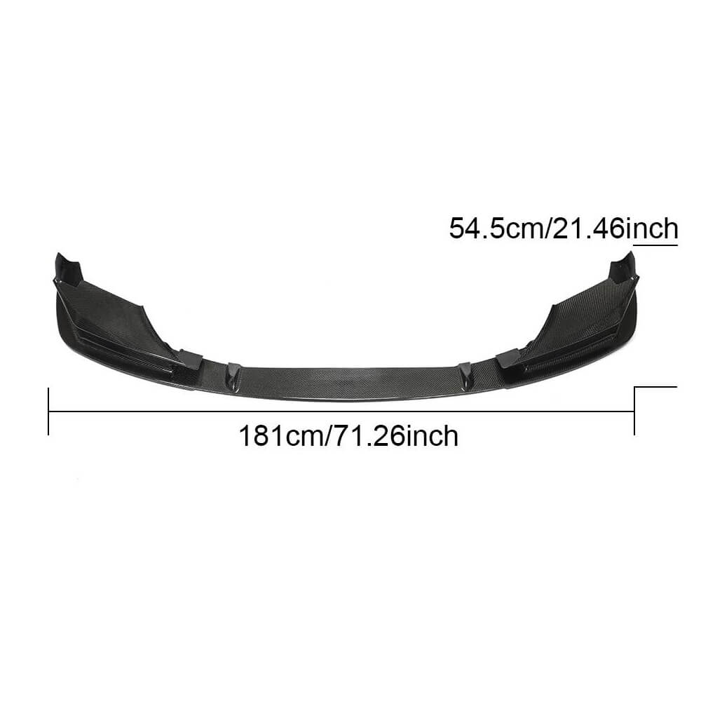 Накладка на передній бампер Lip V2 (для M5 F90 2020-2024, Карбон) 6