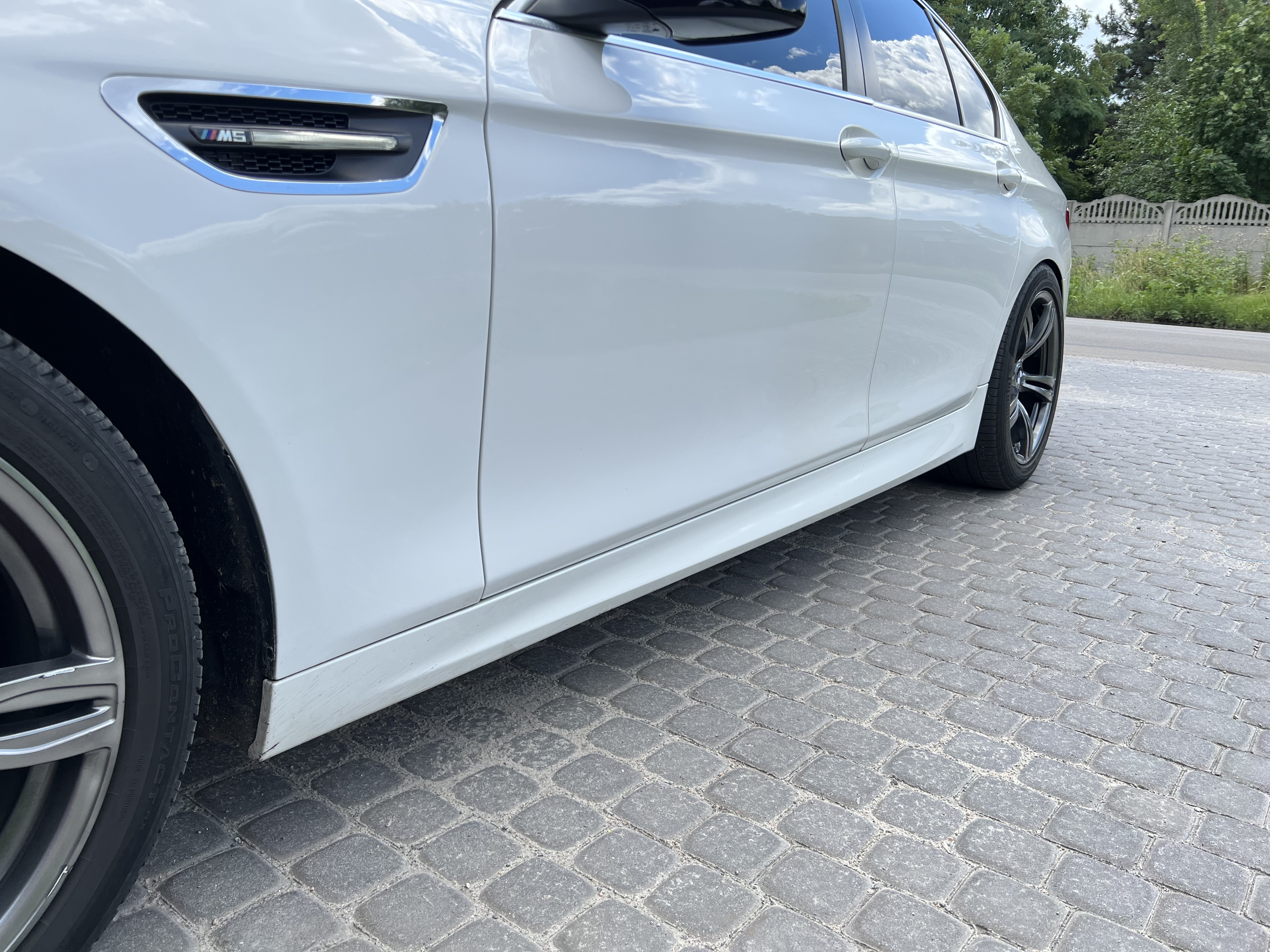 Накладки на пороги M-paket BMW 5 series F10 F11 2010-2016 3