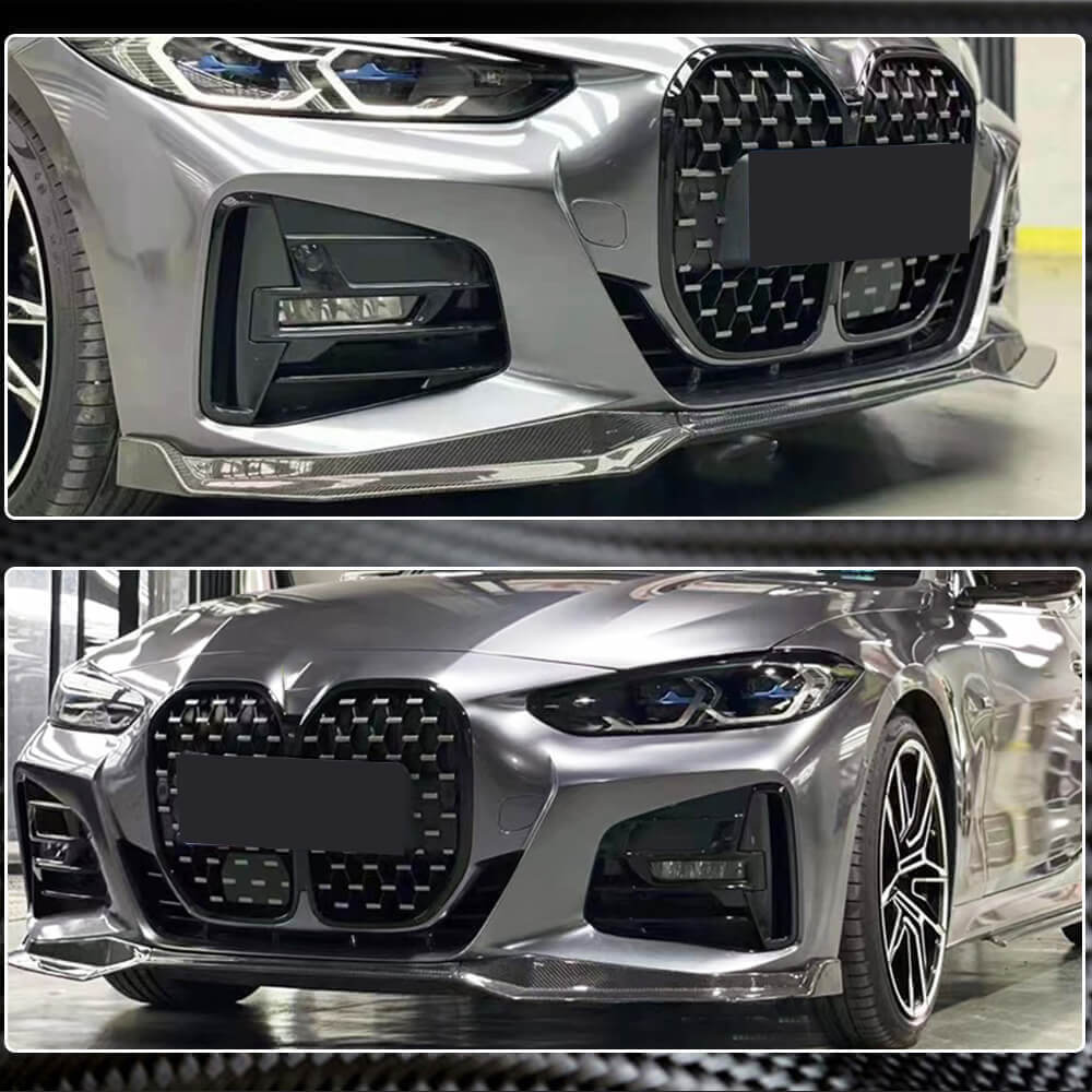 Накладка на передній бампер Lip V1 (для G22/G23 M-Sport, Карбон) 4