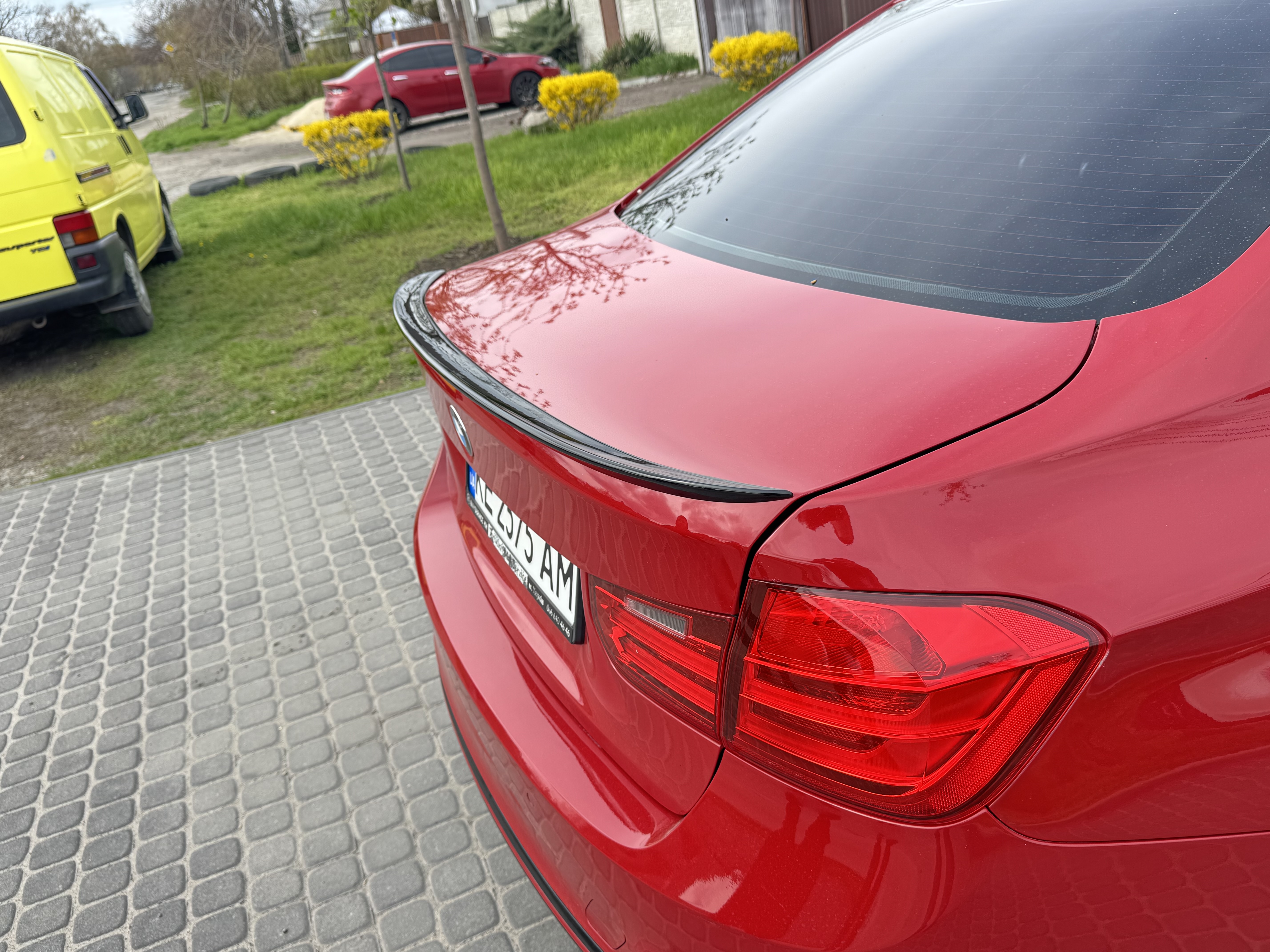 Спойлер ліп багажника BMW F30 2012-2018 ABS пластик, чорний глянець 6