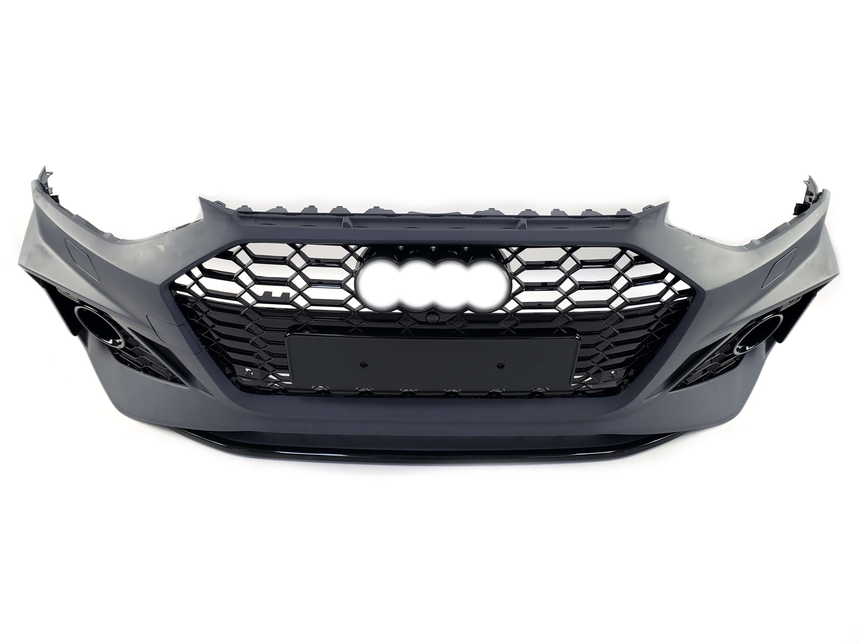 Передній бампер (в стилі RS4) на Audi A4 B9 2019-2023 року 3
